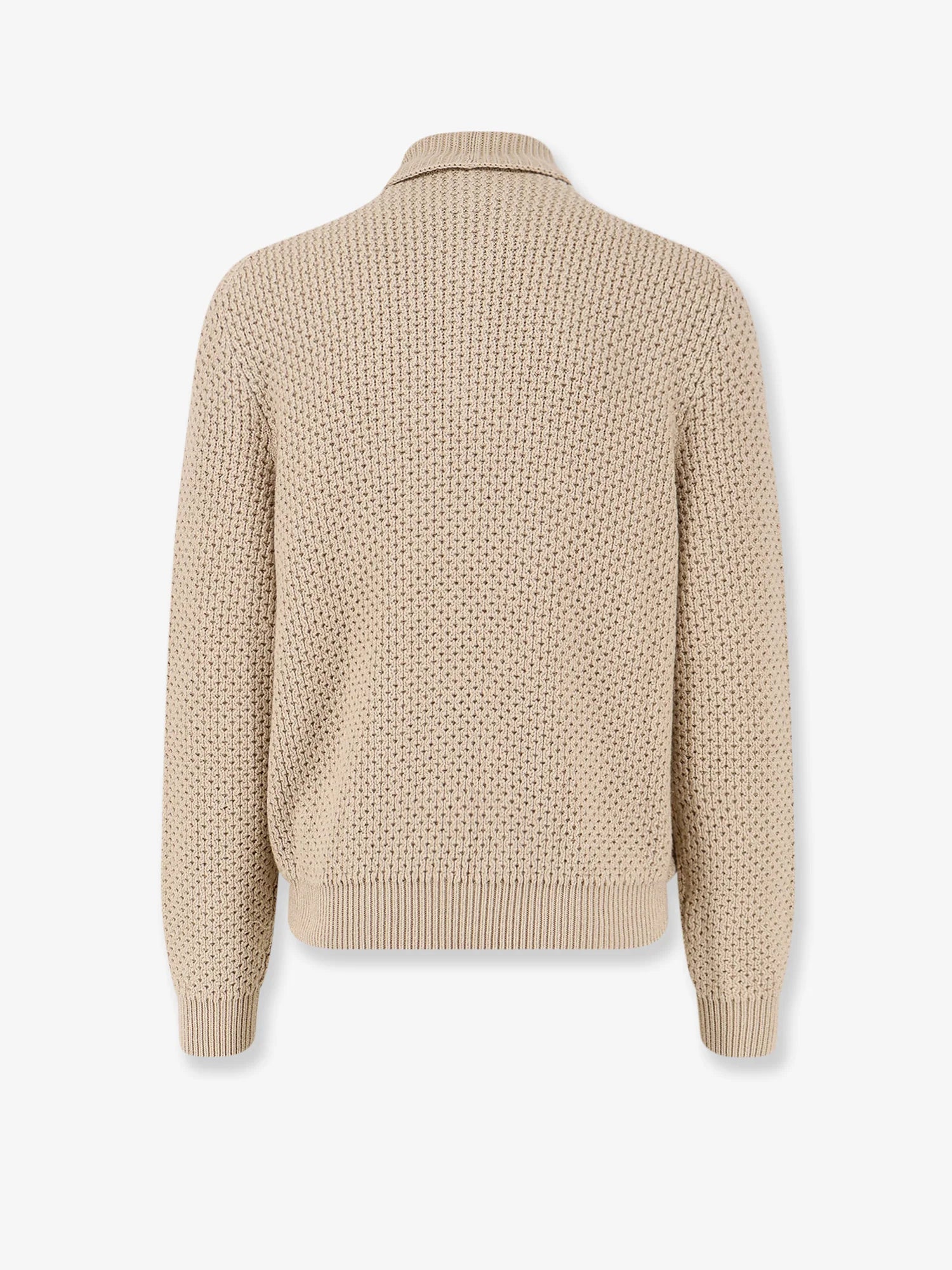 Linen, virgin wool, cashmere and silk blend sweater