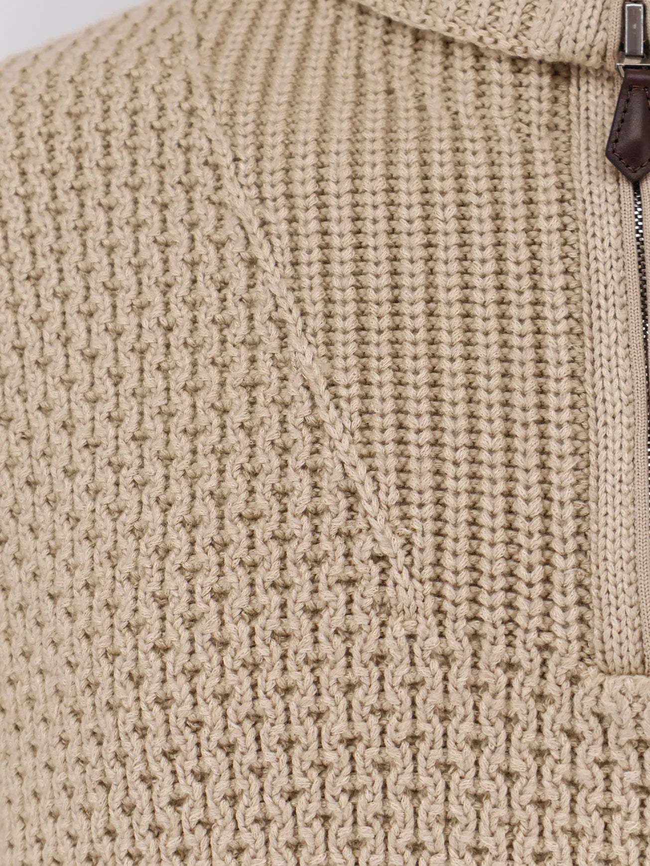 Linen, virgin wool, cashmere and silk blend sweater