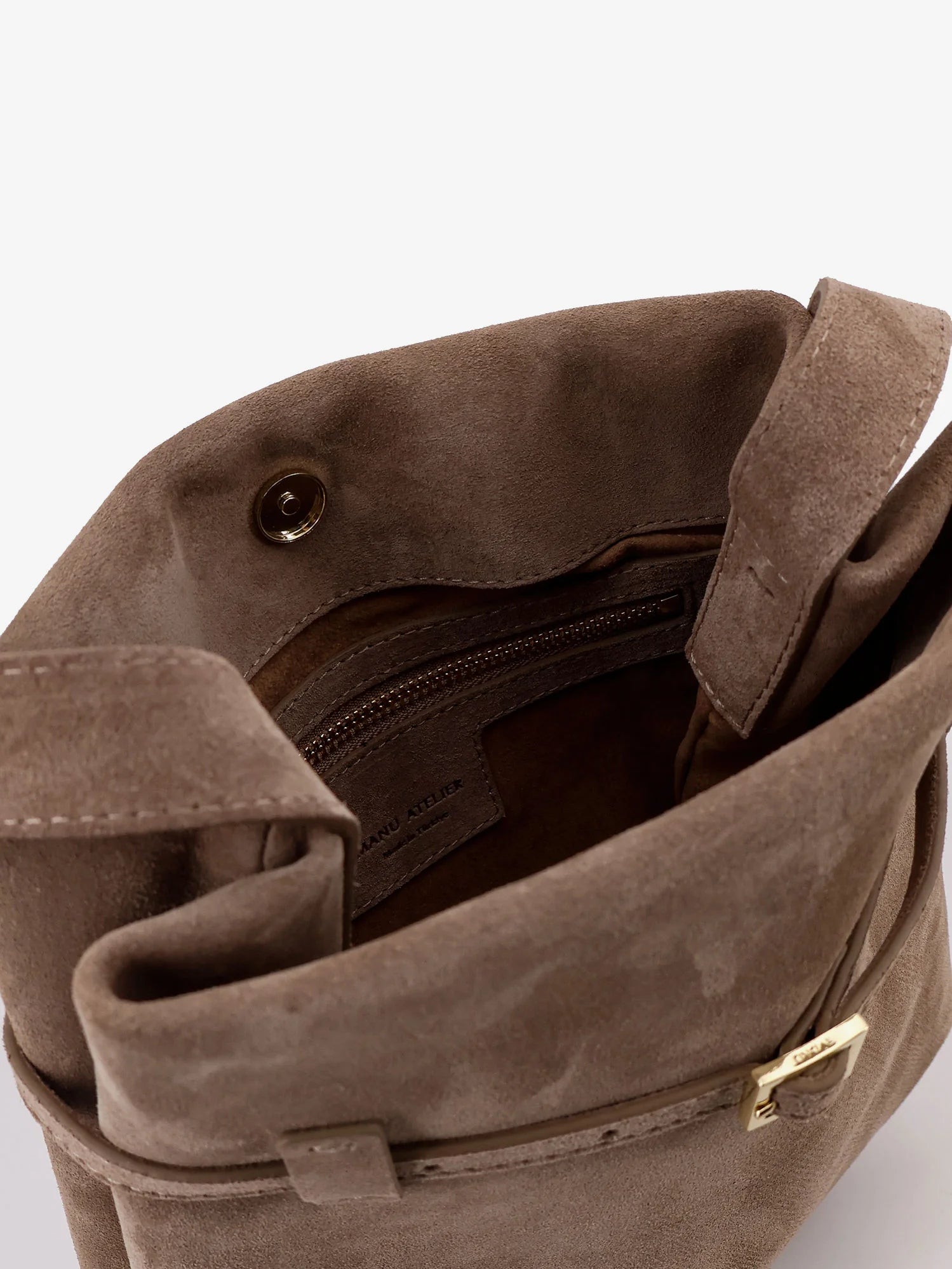 Mini Tote du Jour suede shoulder bag