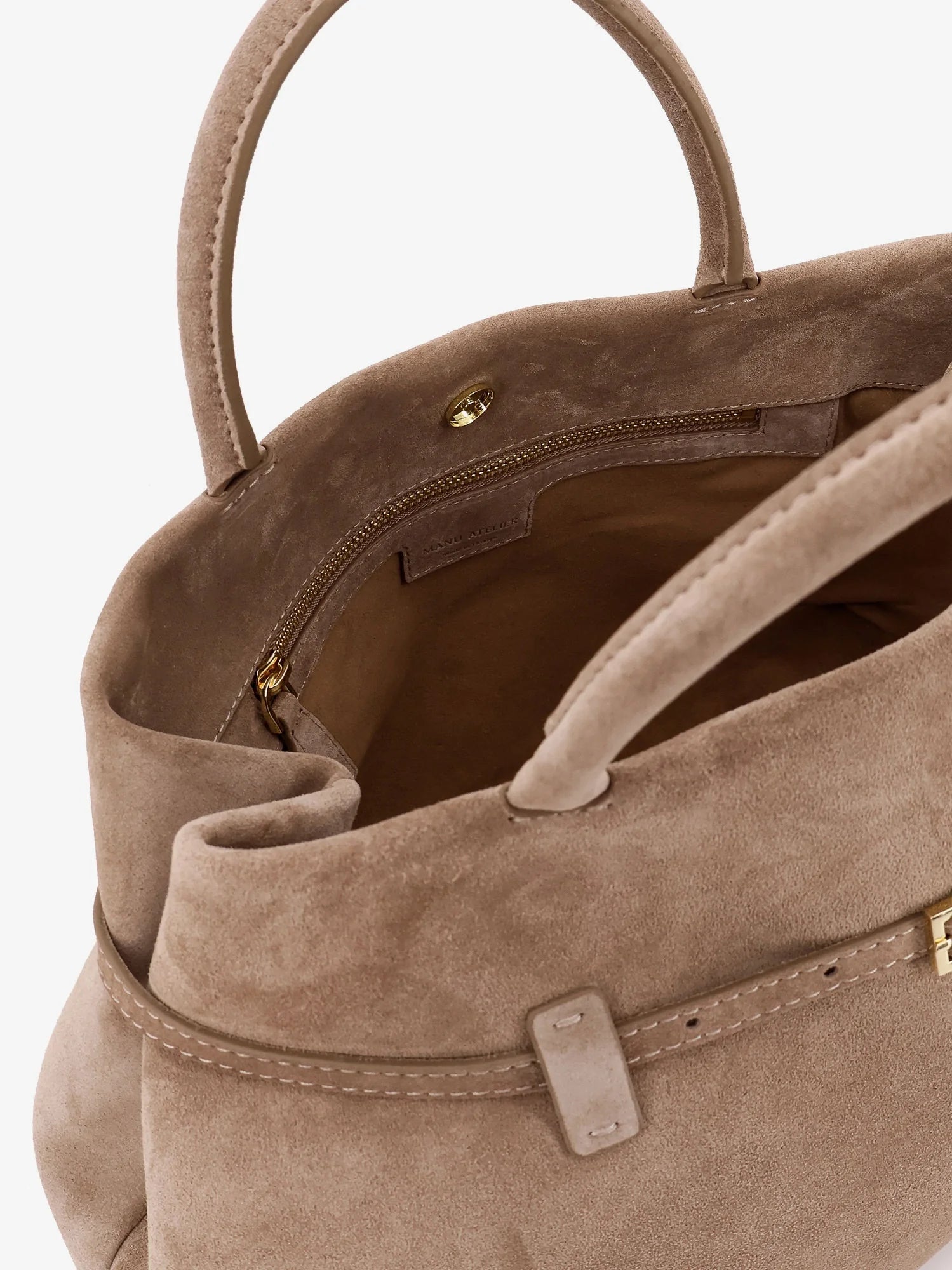 Le Cambon 35 suede shoulder bag