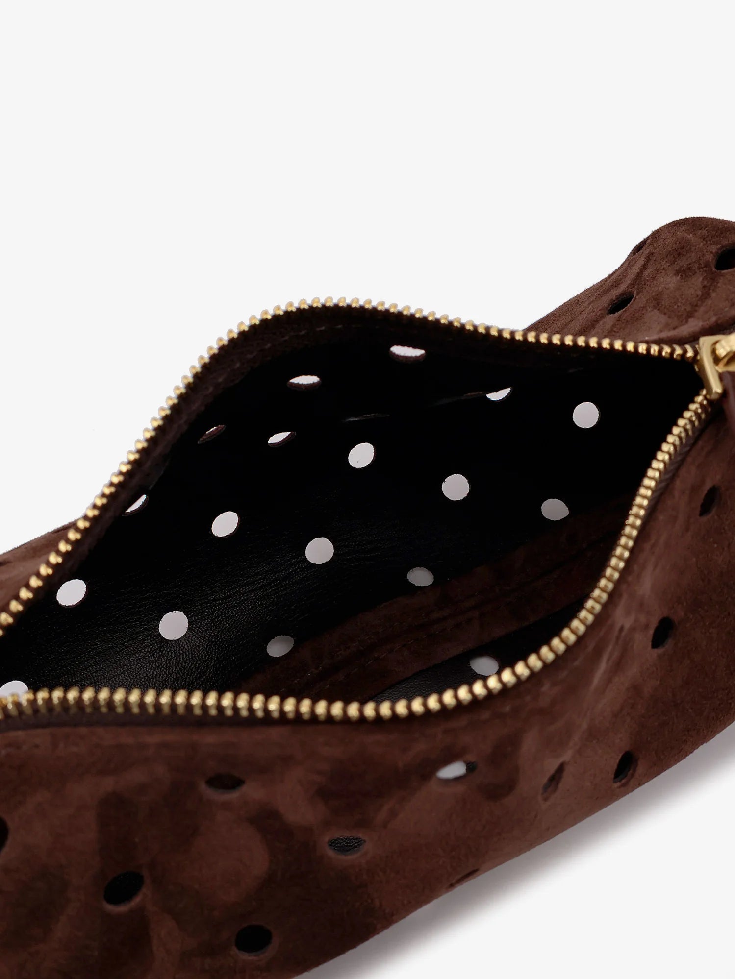 Mini Cylinder suede crossbody bag
