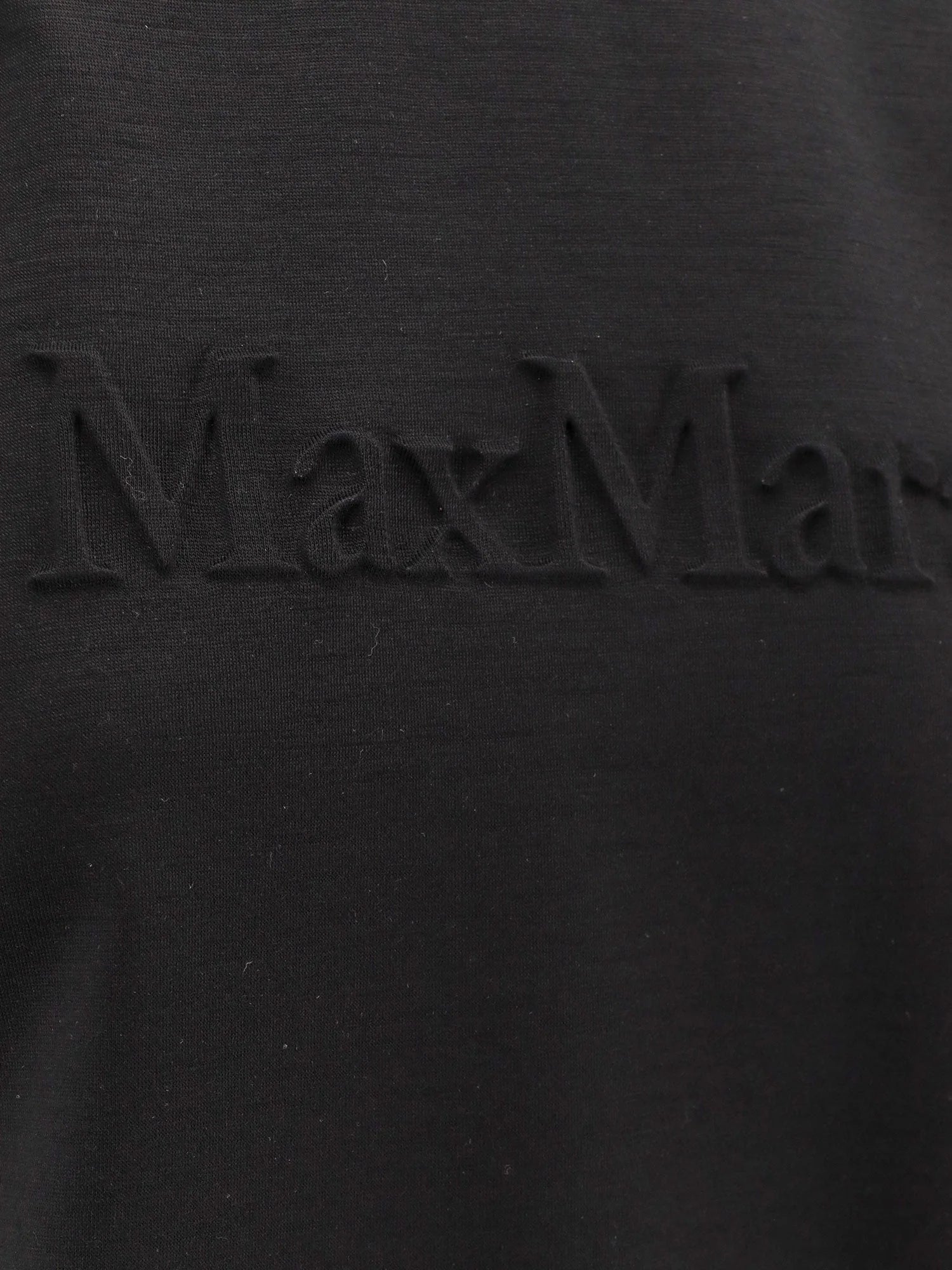 Peter wool t-shirt with embossed frontal logo