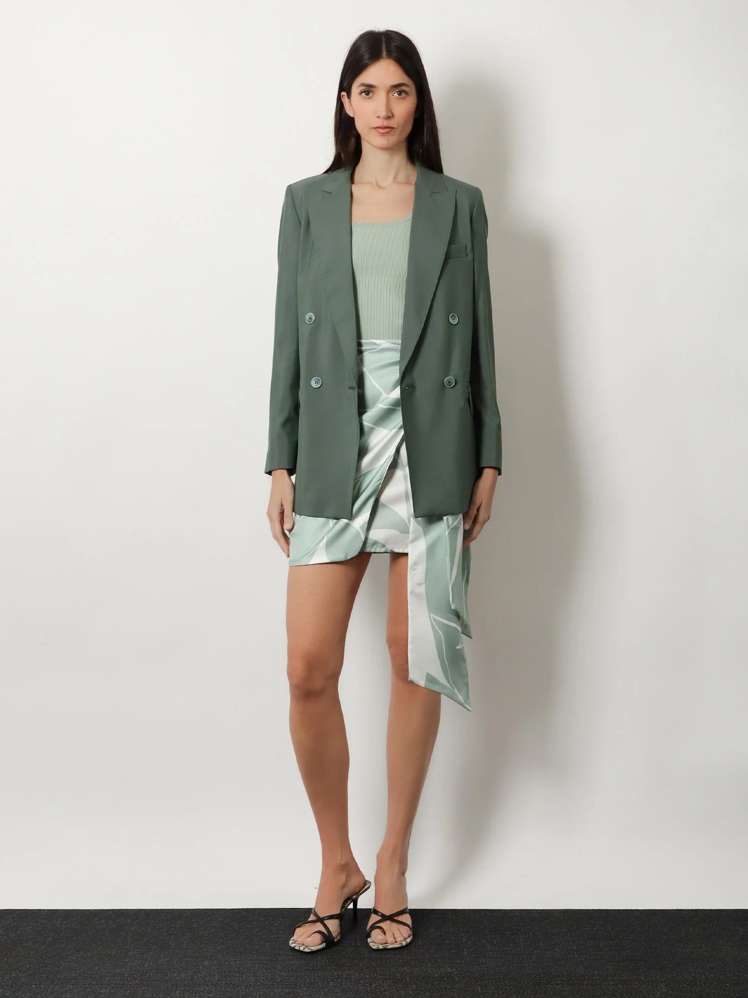 Mxmstrano silk pareo skirt