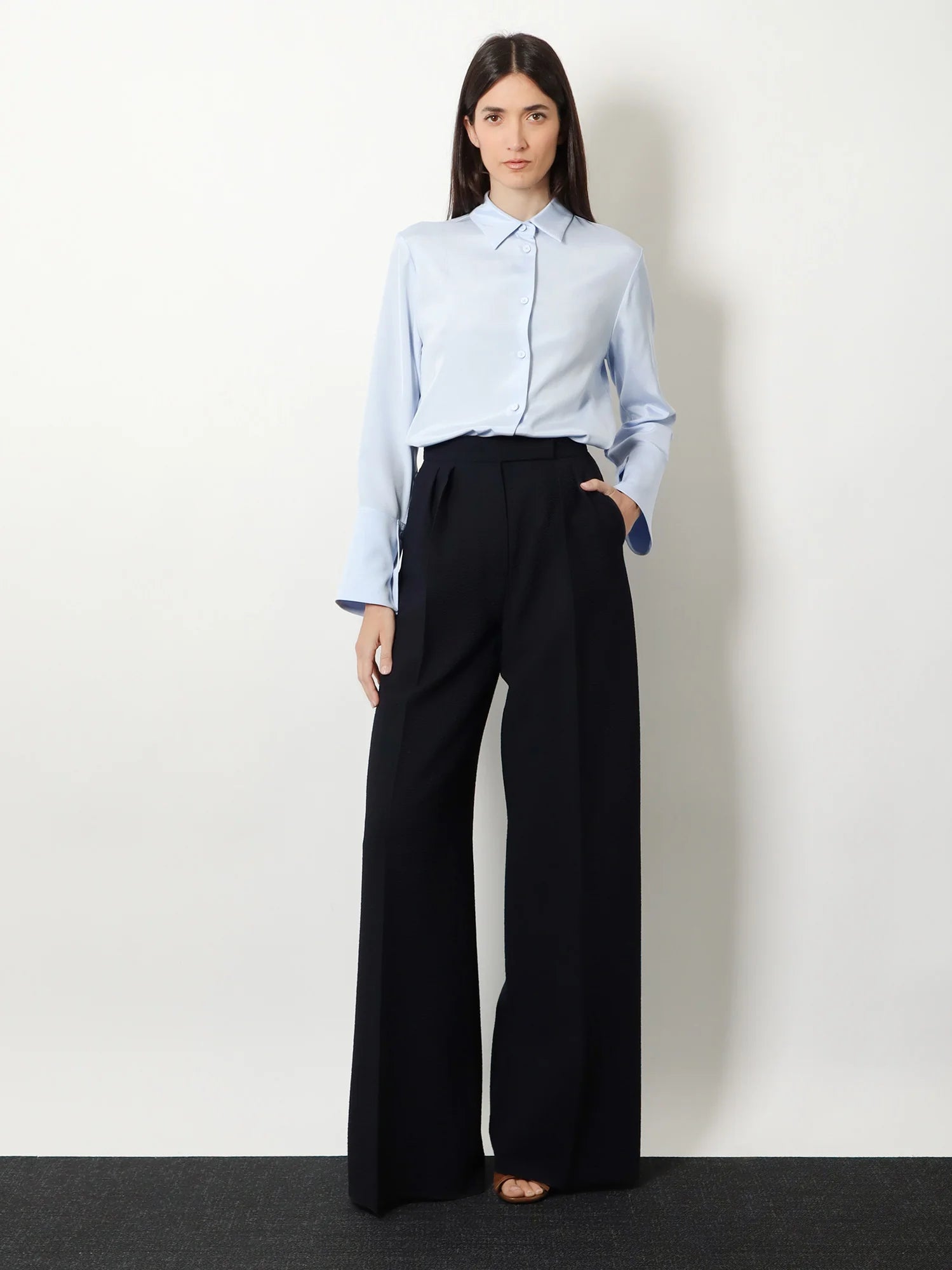 Mxpvoliera stretch silk shirt