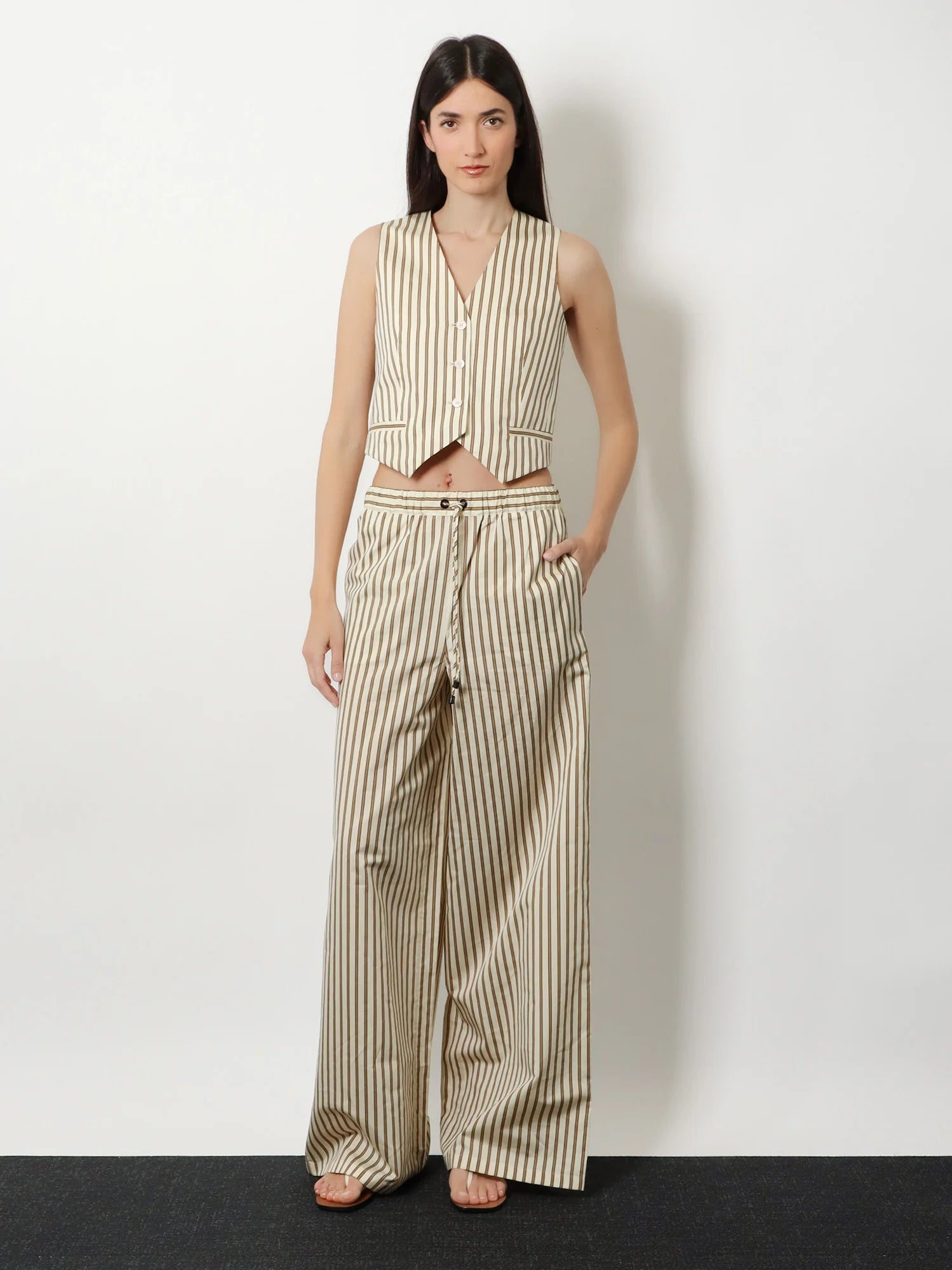 Mxmordine cotton and silk trousers