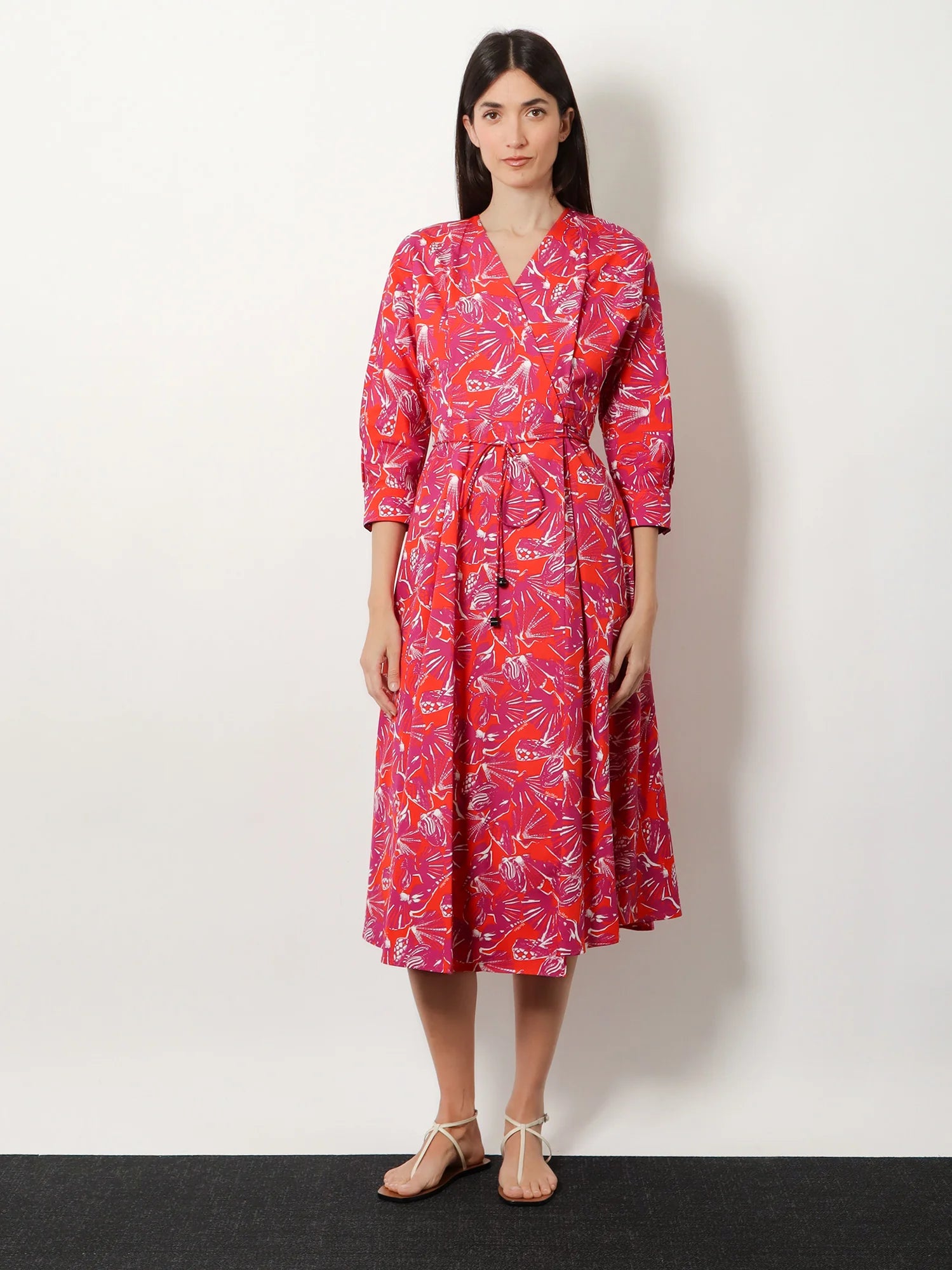 Mxmcamino printed cotton dress