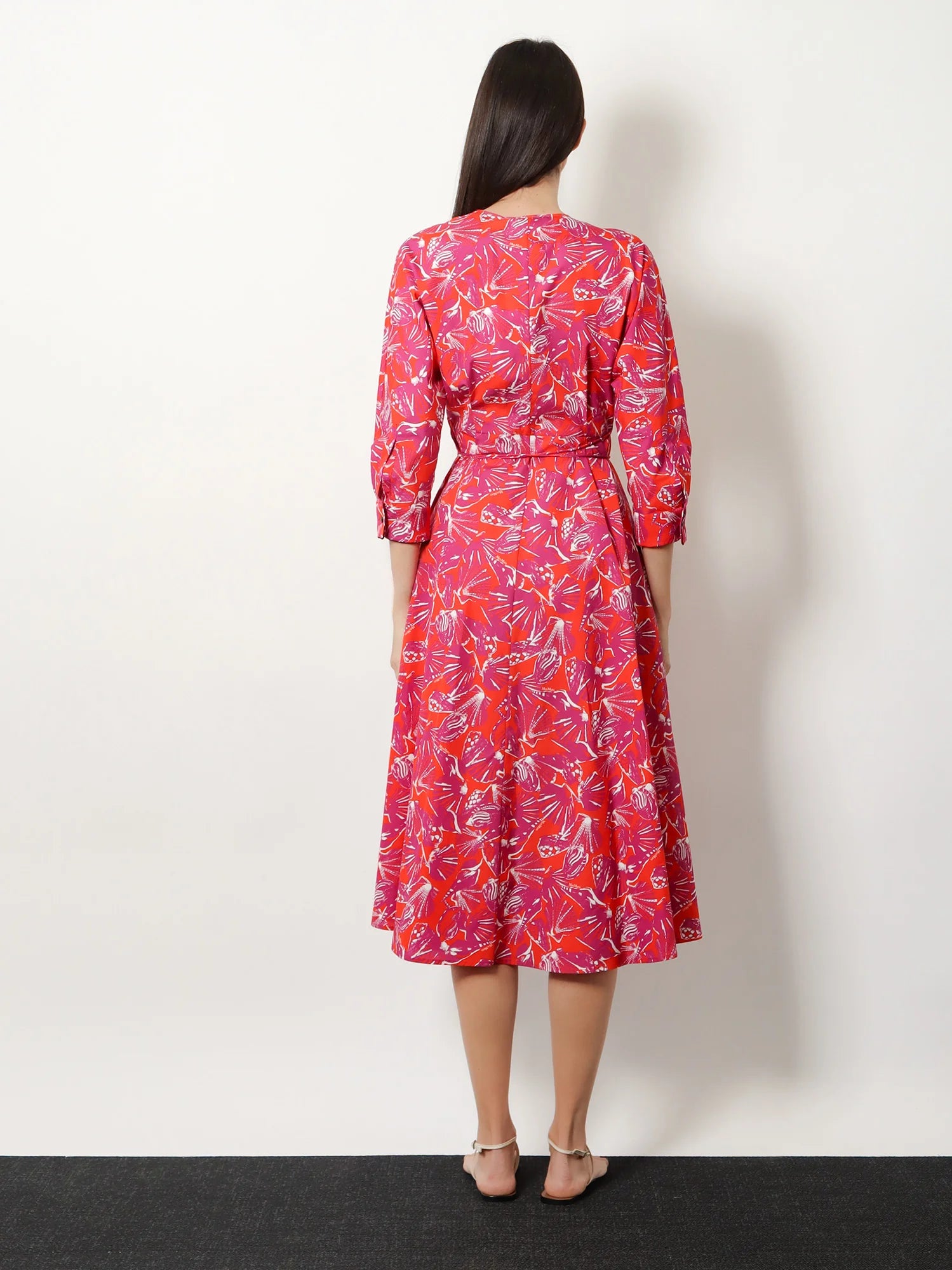 Mxmcamino printed cotton dress