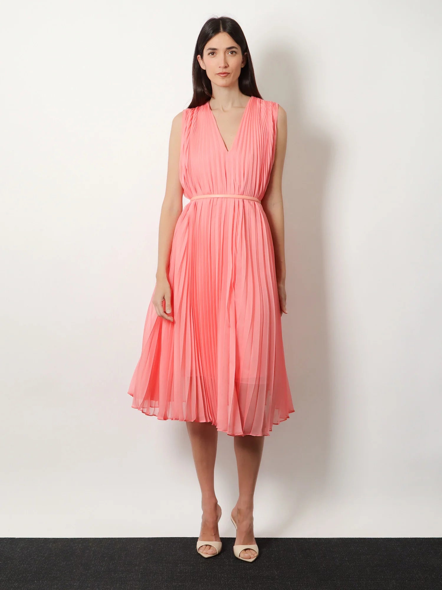 Mxecapsula long dress with belt