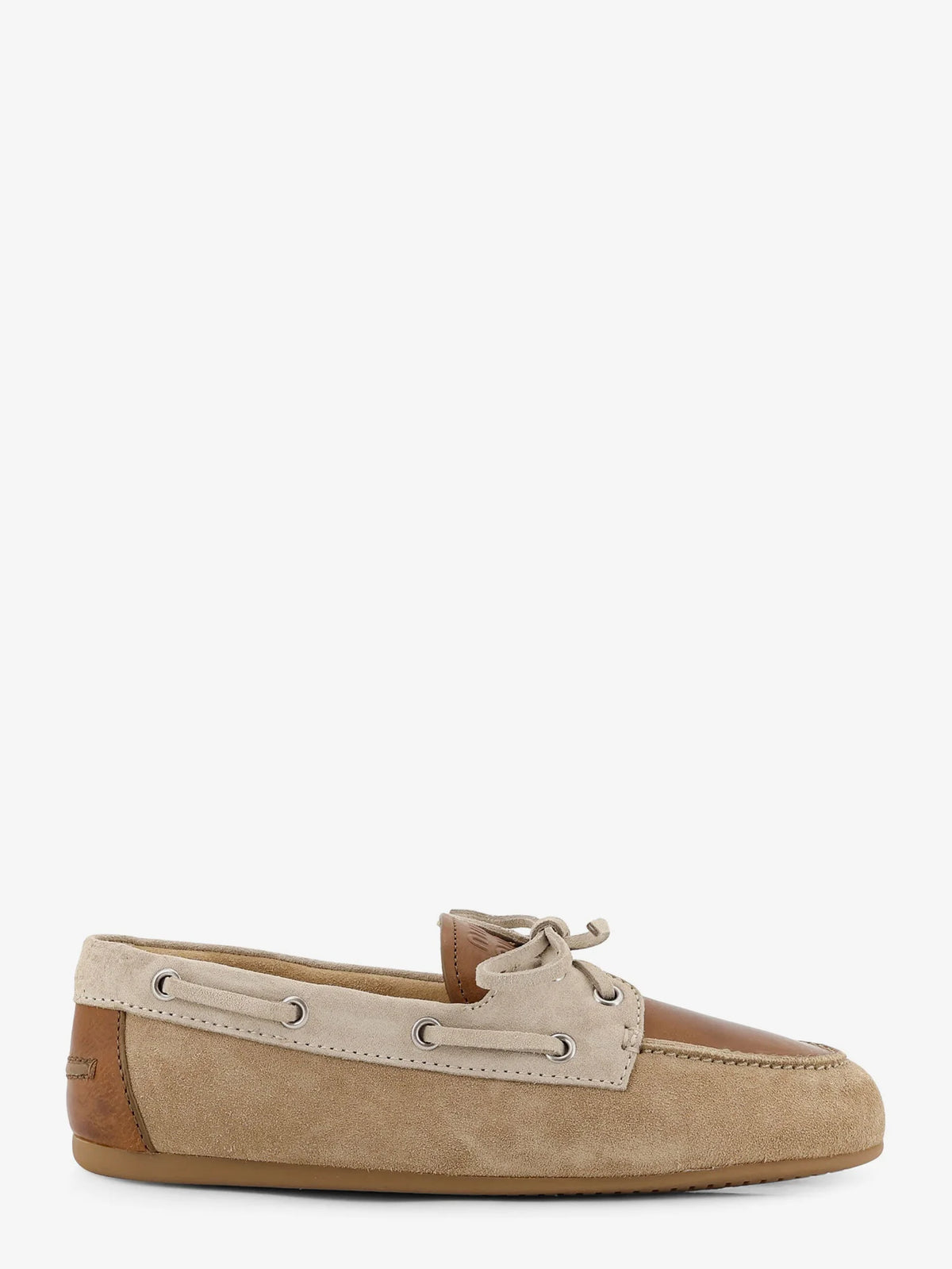 Vintage effect leather loafers
