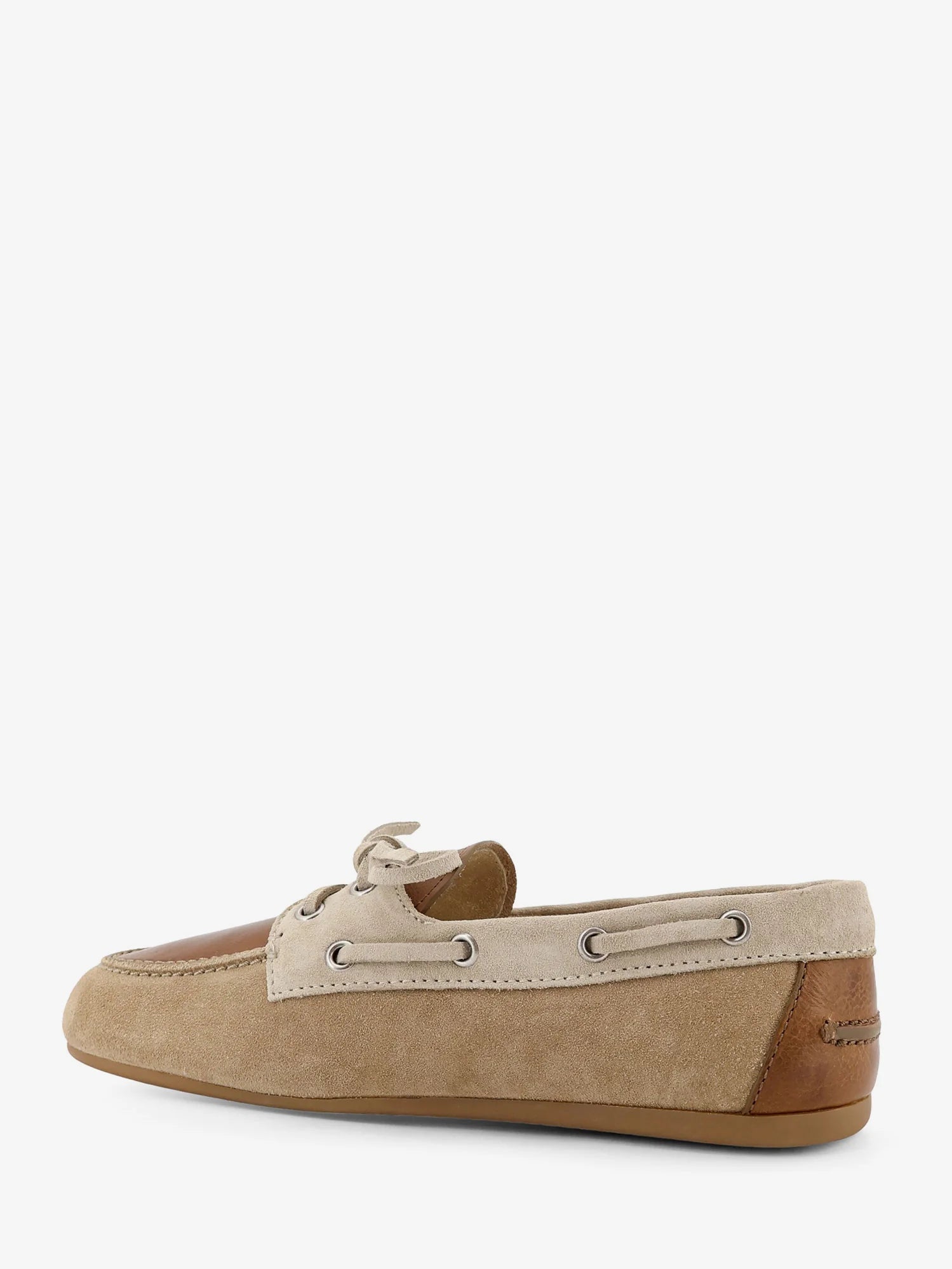 Vintage effect leather loafers