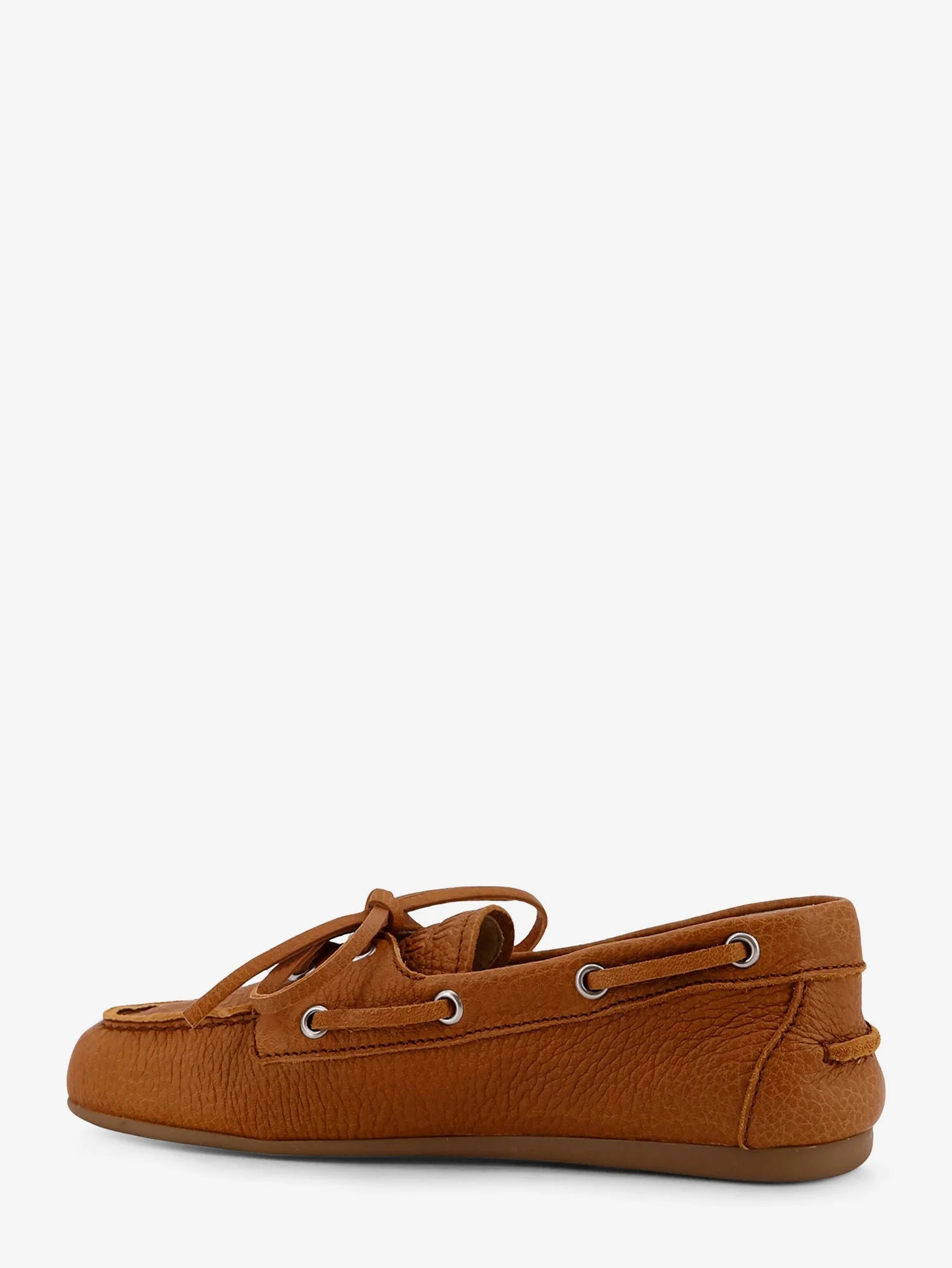 Vintage effect leather loafers