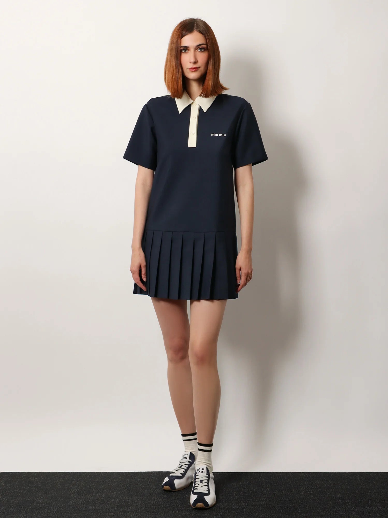 Mohair and virgin wool short dress