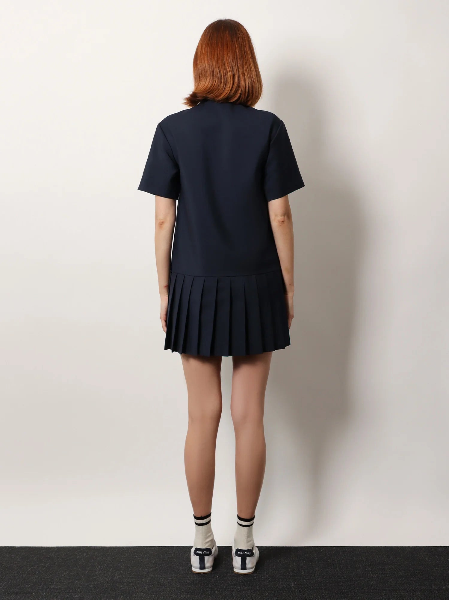 Mohair and virgin wool short dress