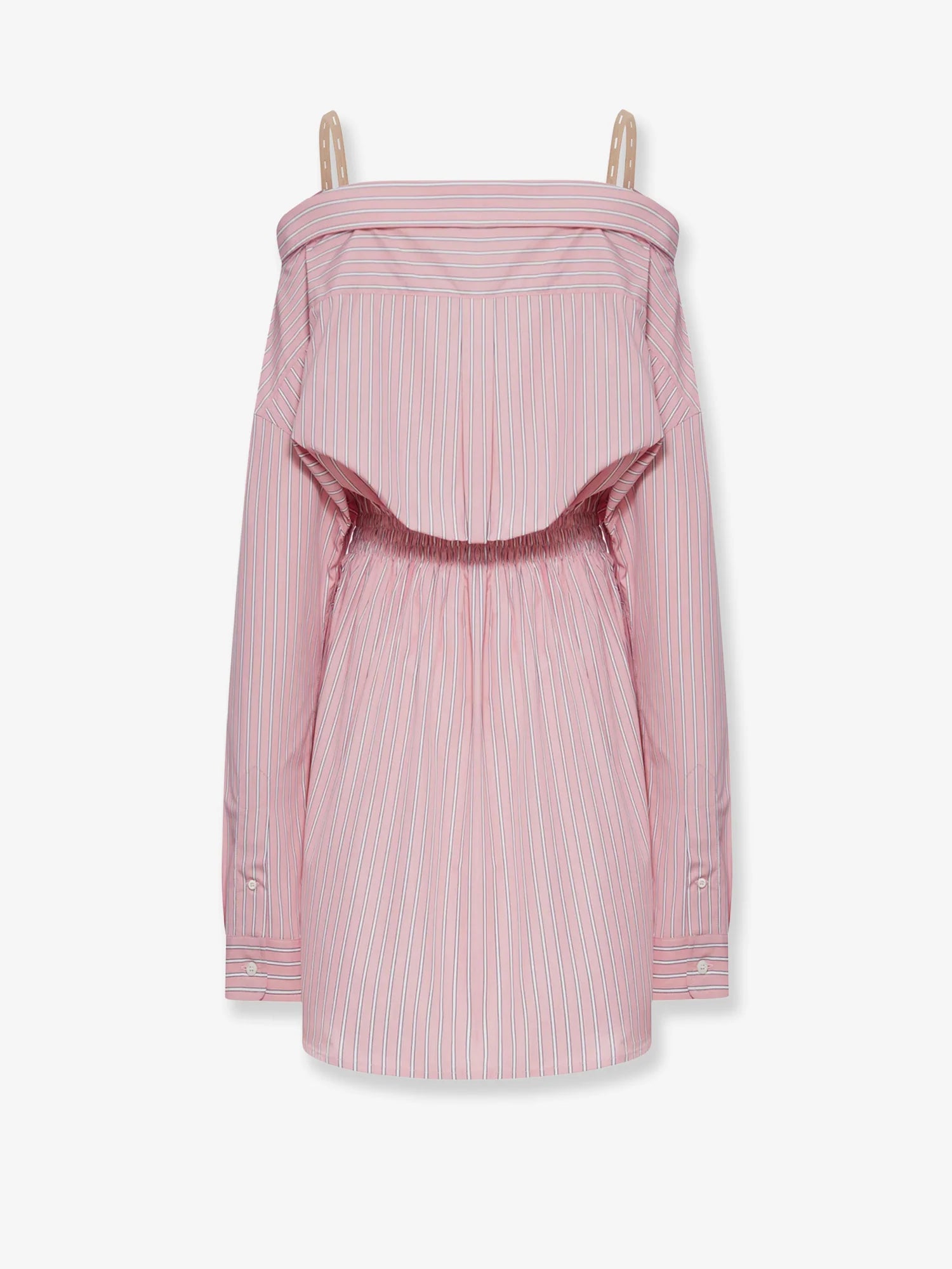 Striped cotton shirt dress