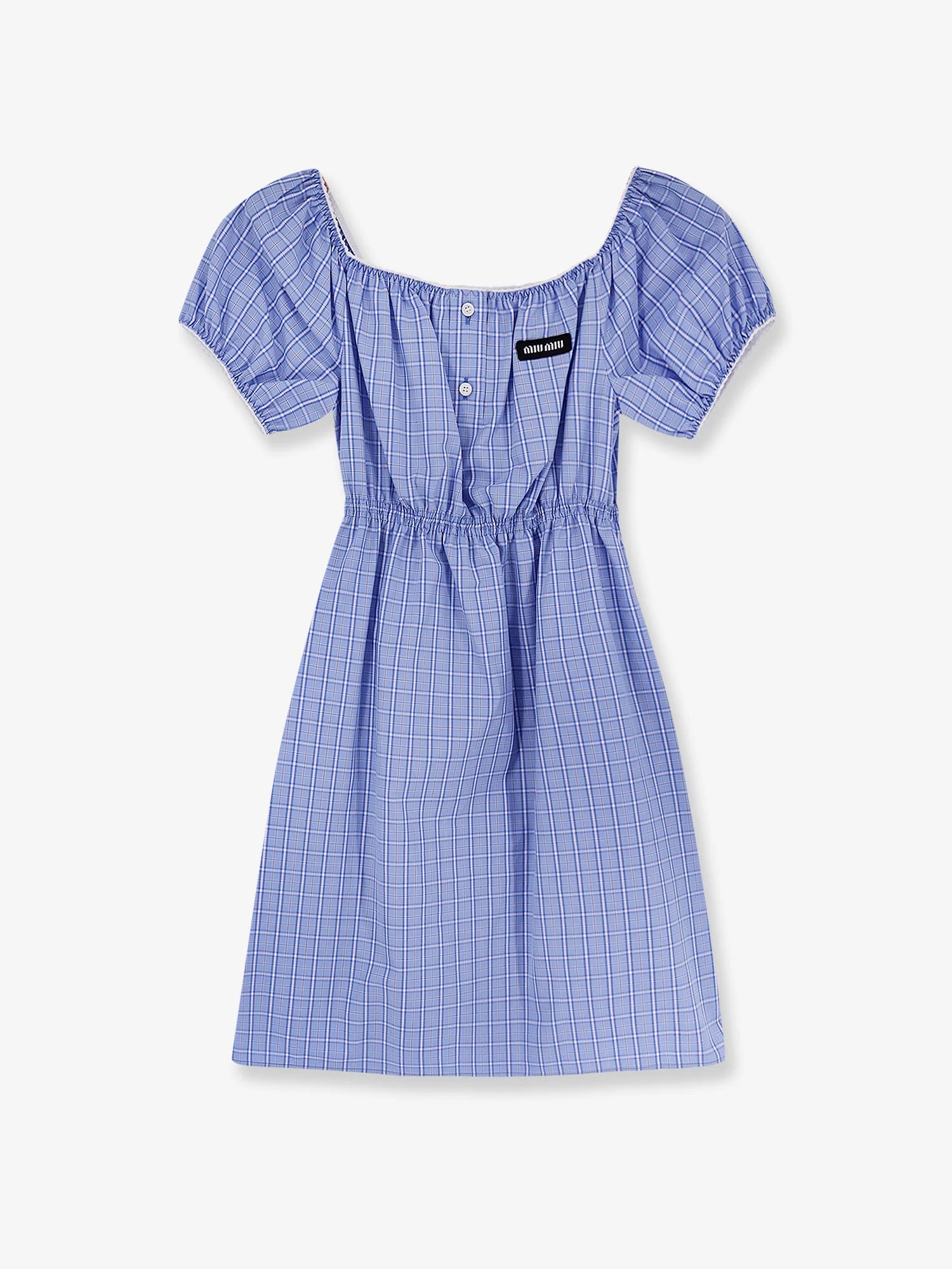 Madras cotton mini dress