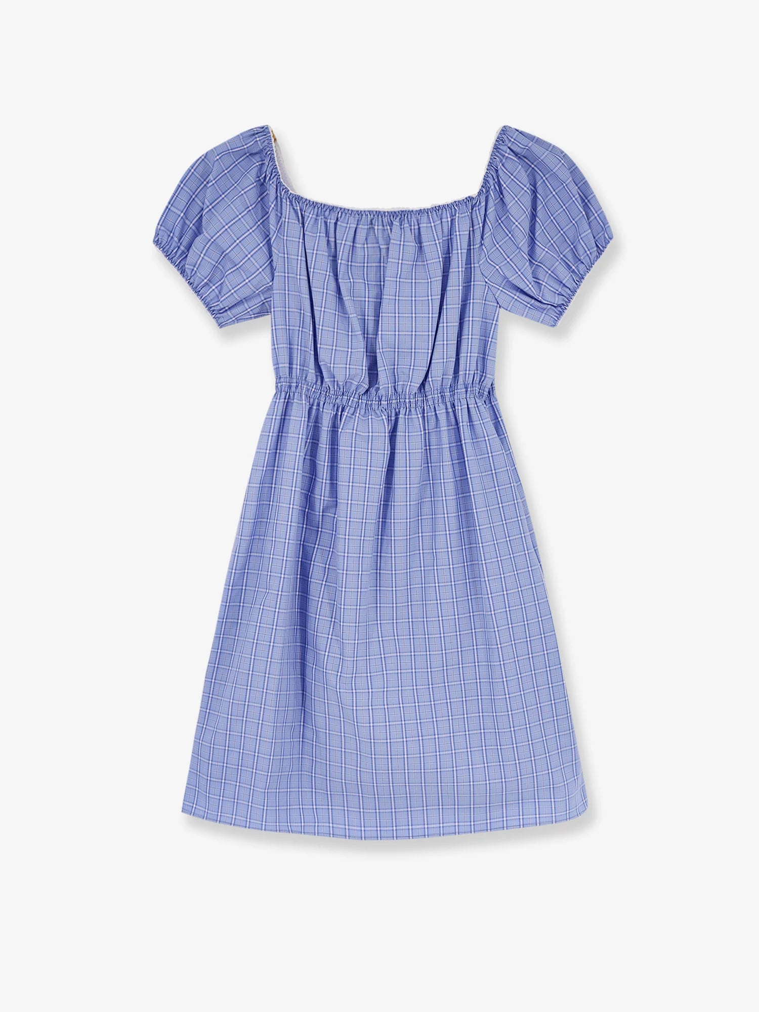 Madras cotton mini dress