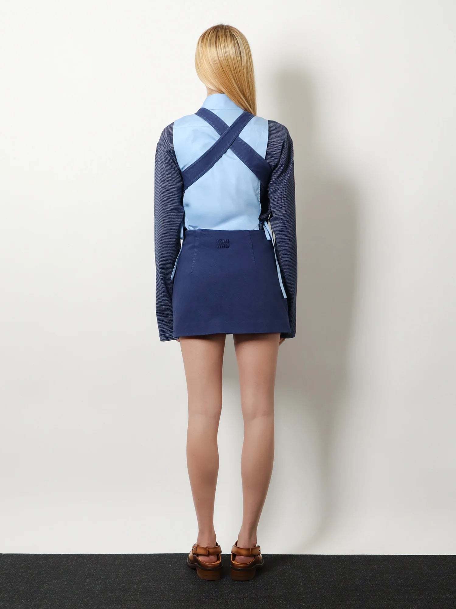 Mini denim dress