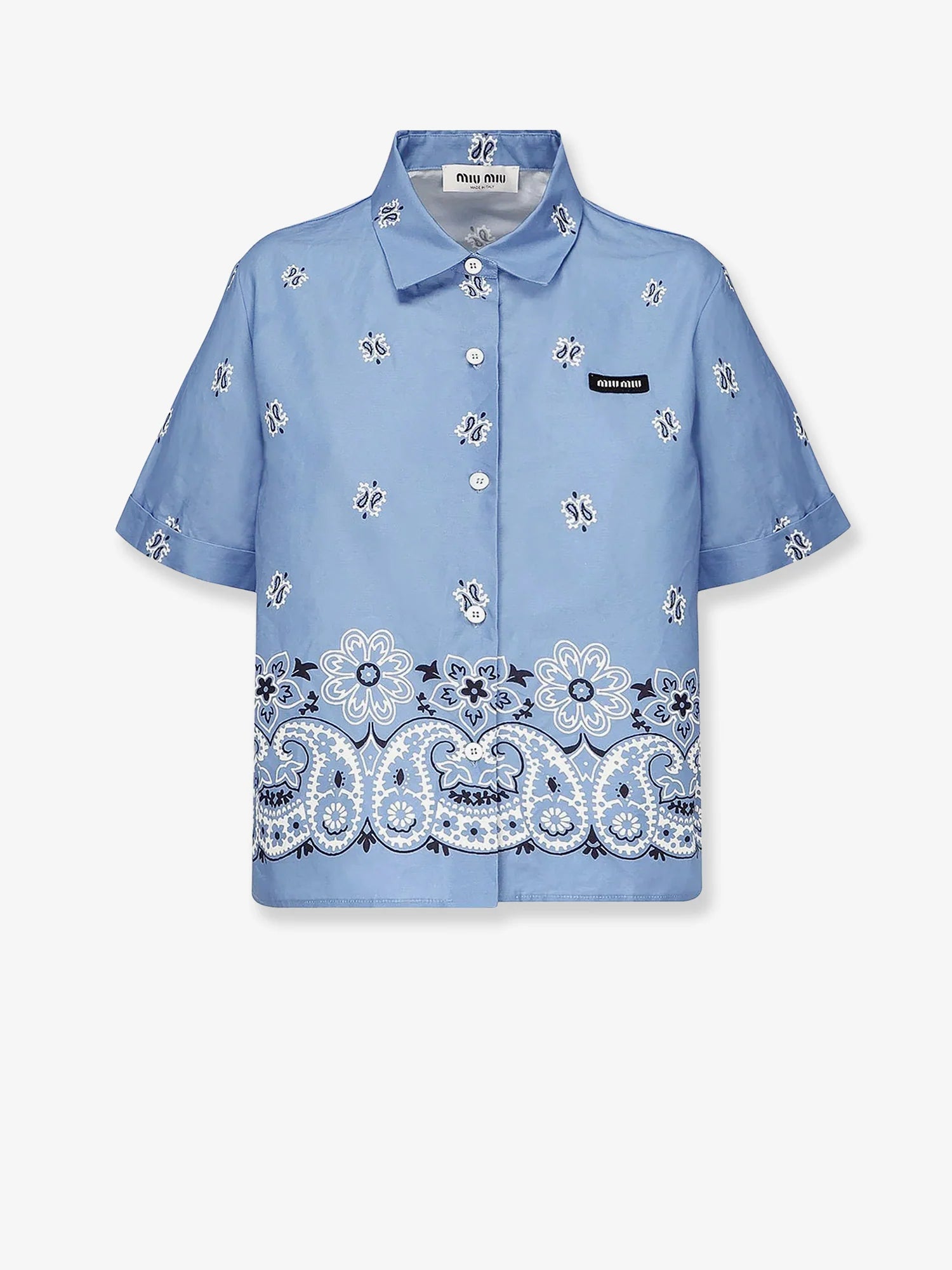 Bandana cotton and linen shirt