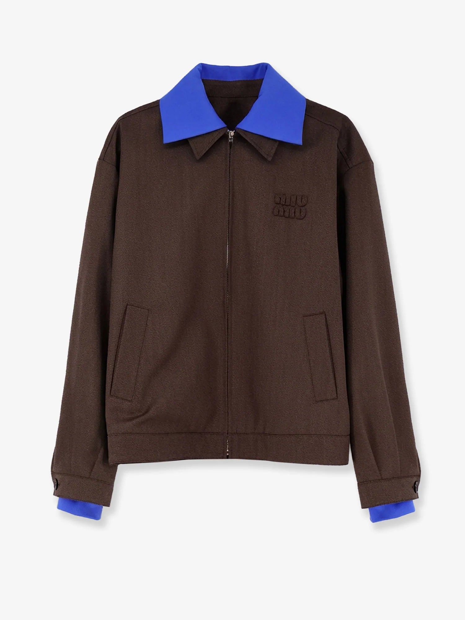 Virgin wool jacket with Logo detail