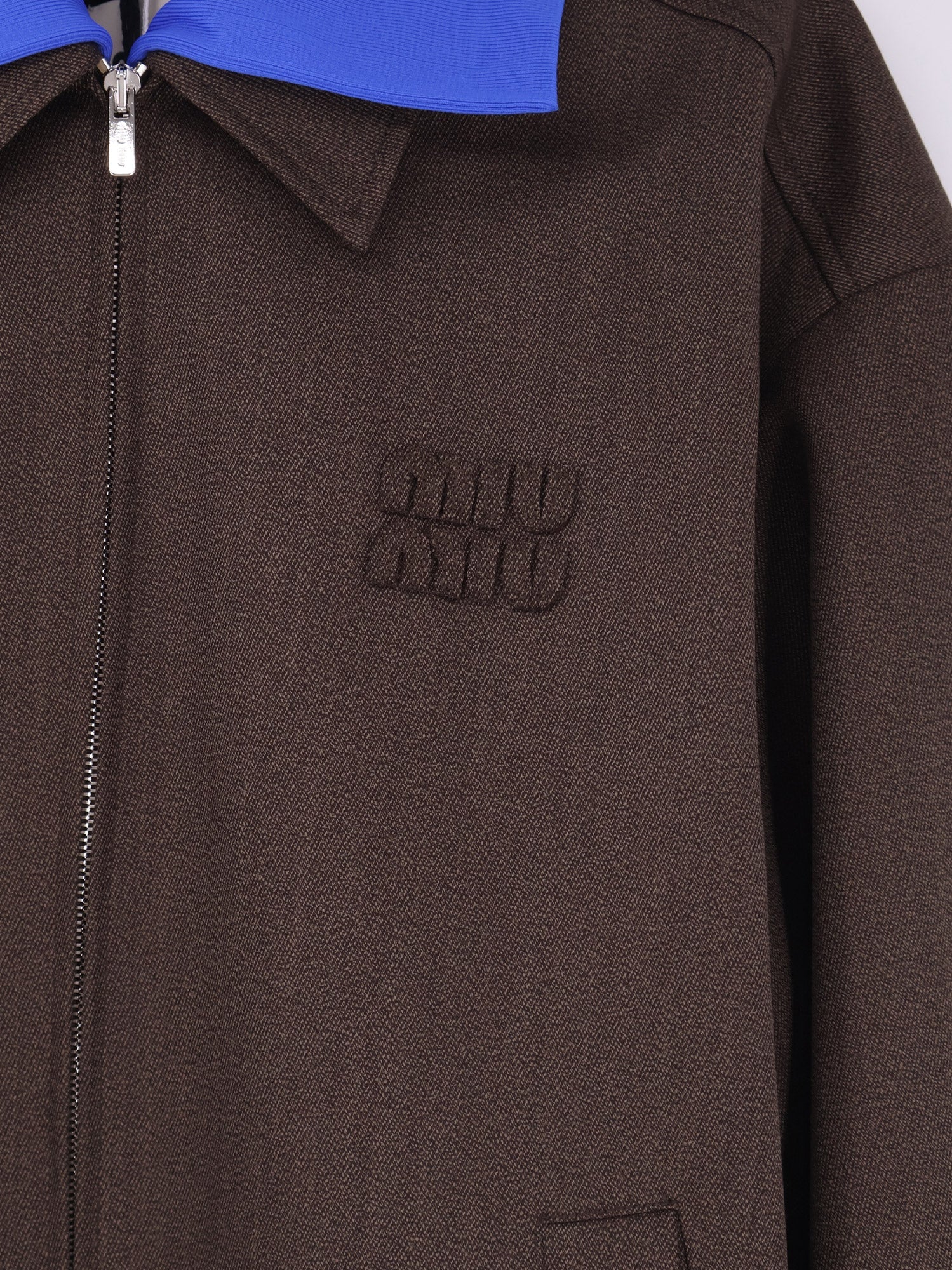 Virgin wool jacket with Logo detail