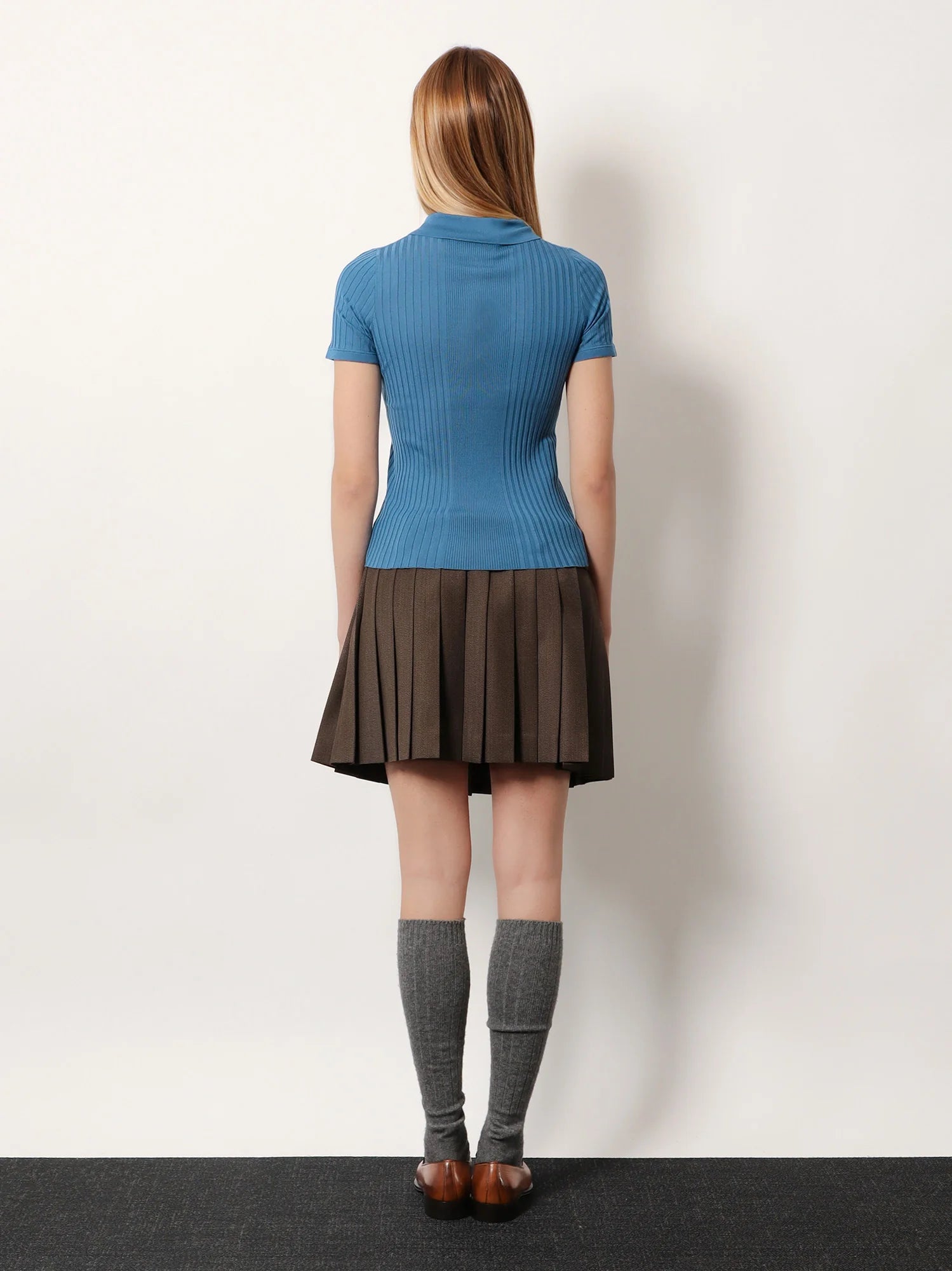 Virgin wool polo shirt