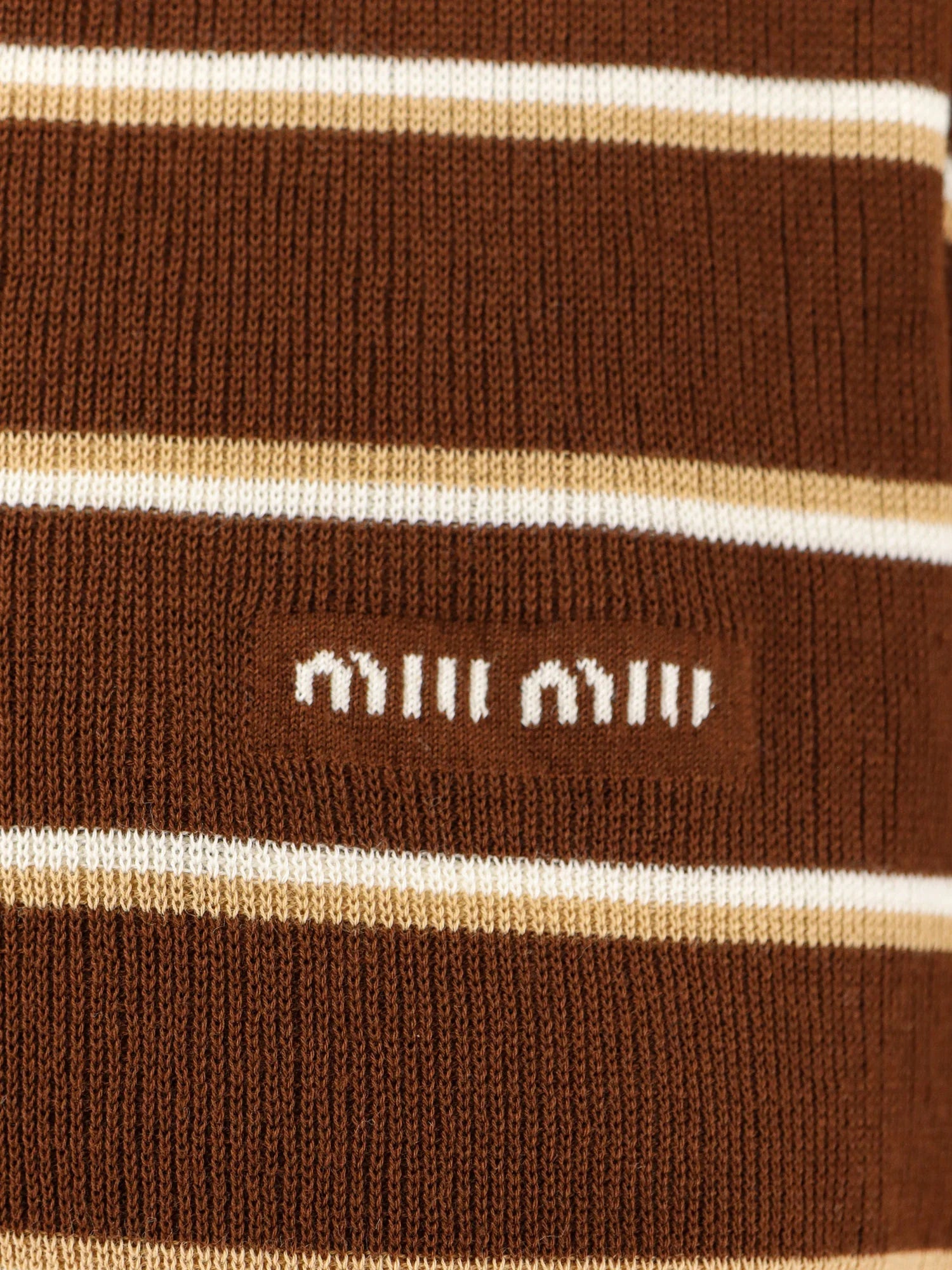 Striped cotton polo shirt