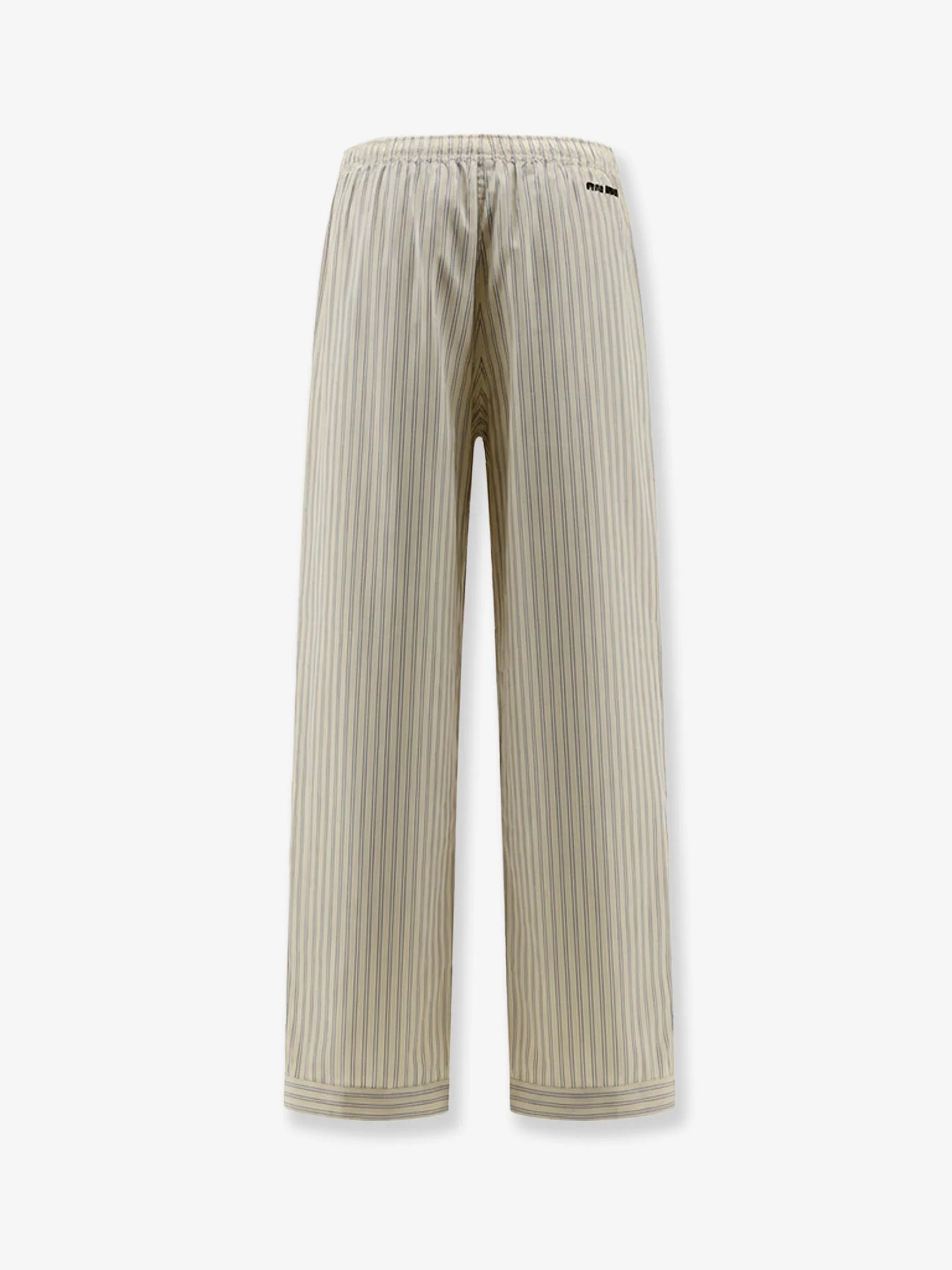 Striped cotton pajama pants