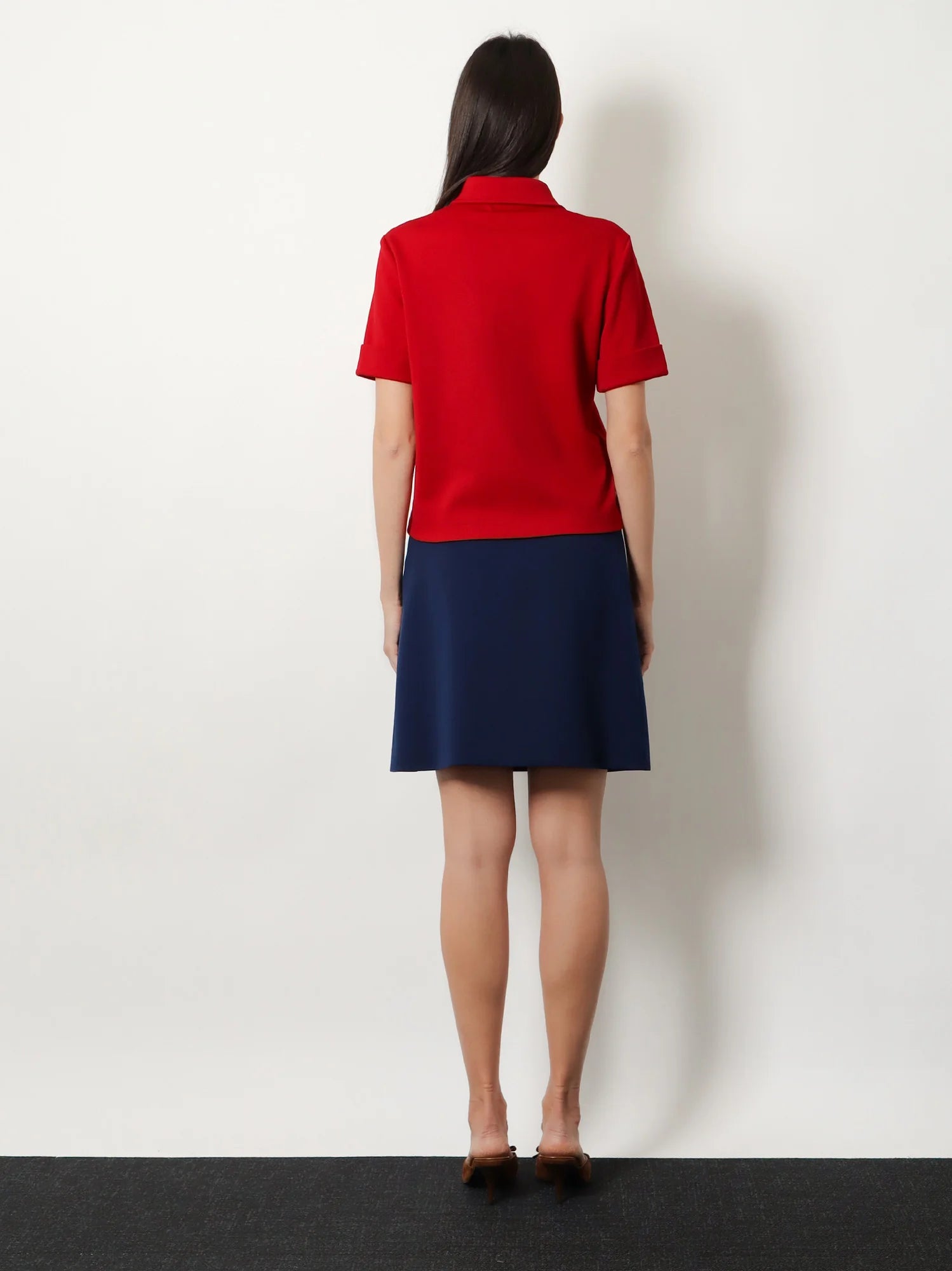 Polo Shirt with Lettering Logo patch