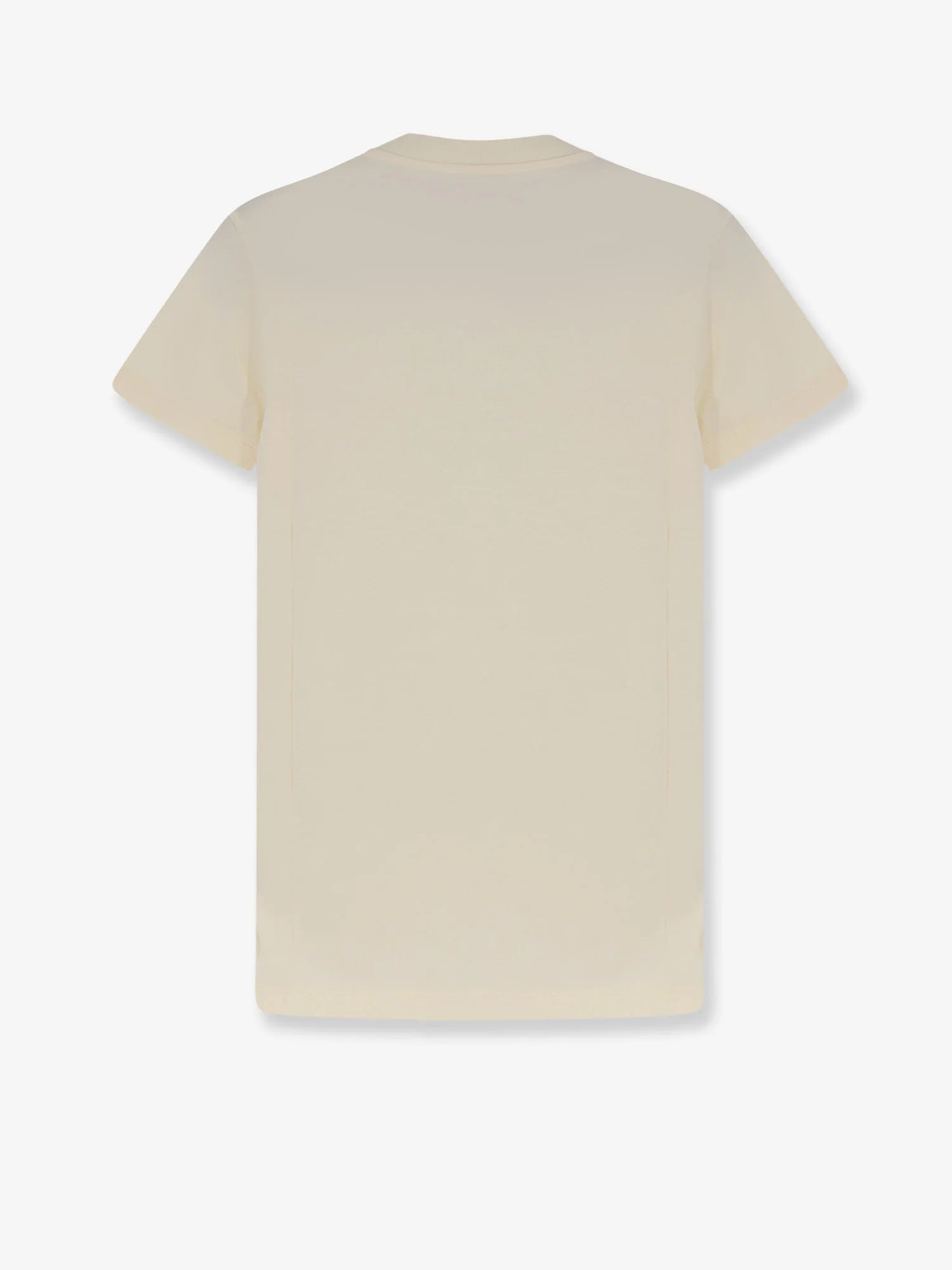 Cotton T-shirt with flocked logo on the front