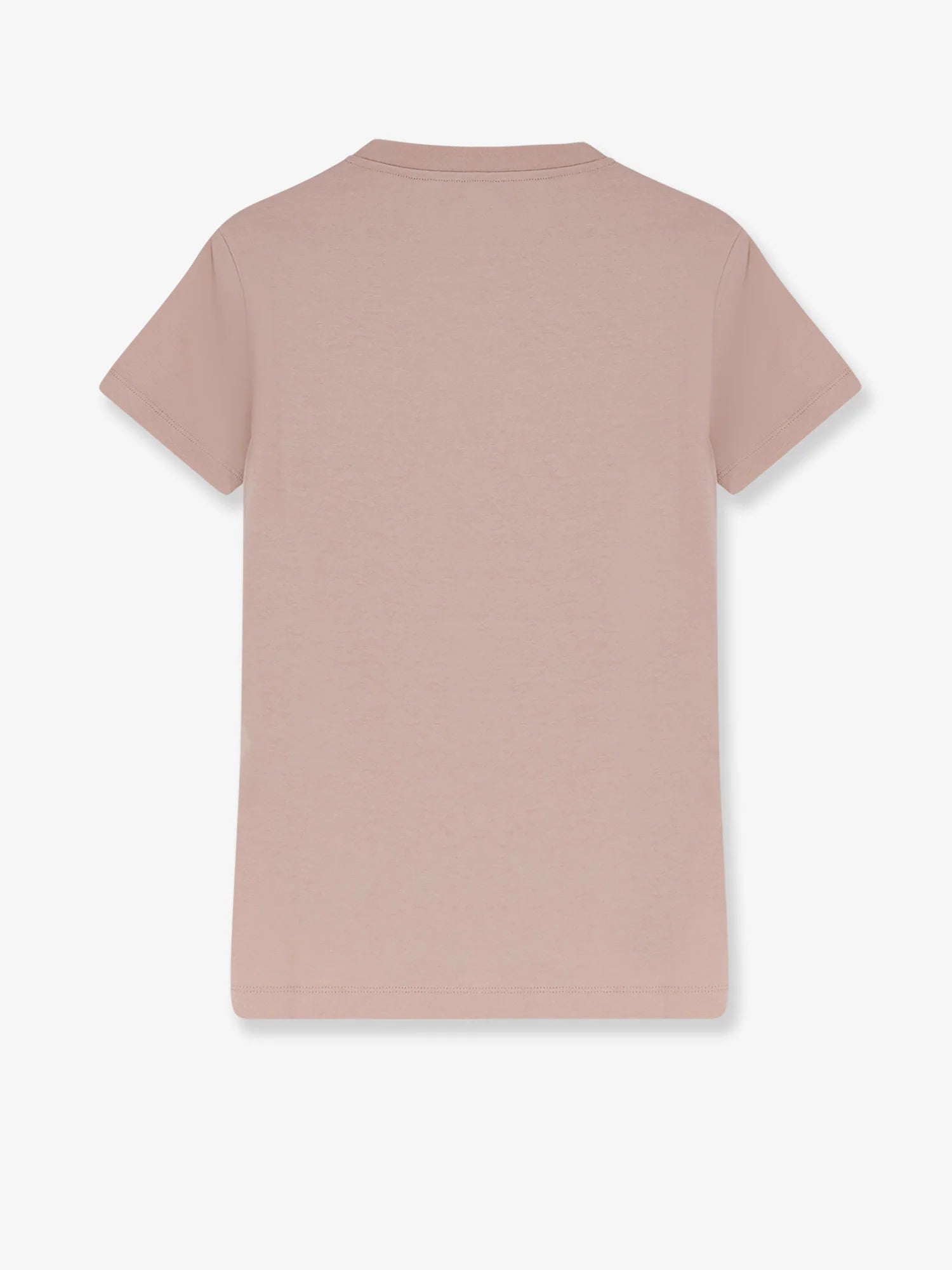 Cotton T-shirt with flocked logo on the front