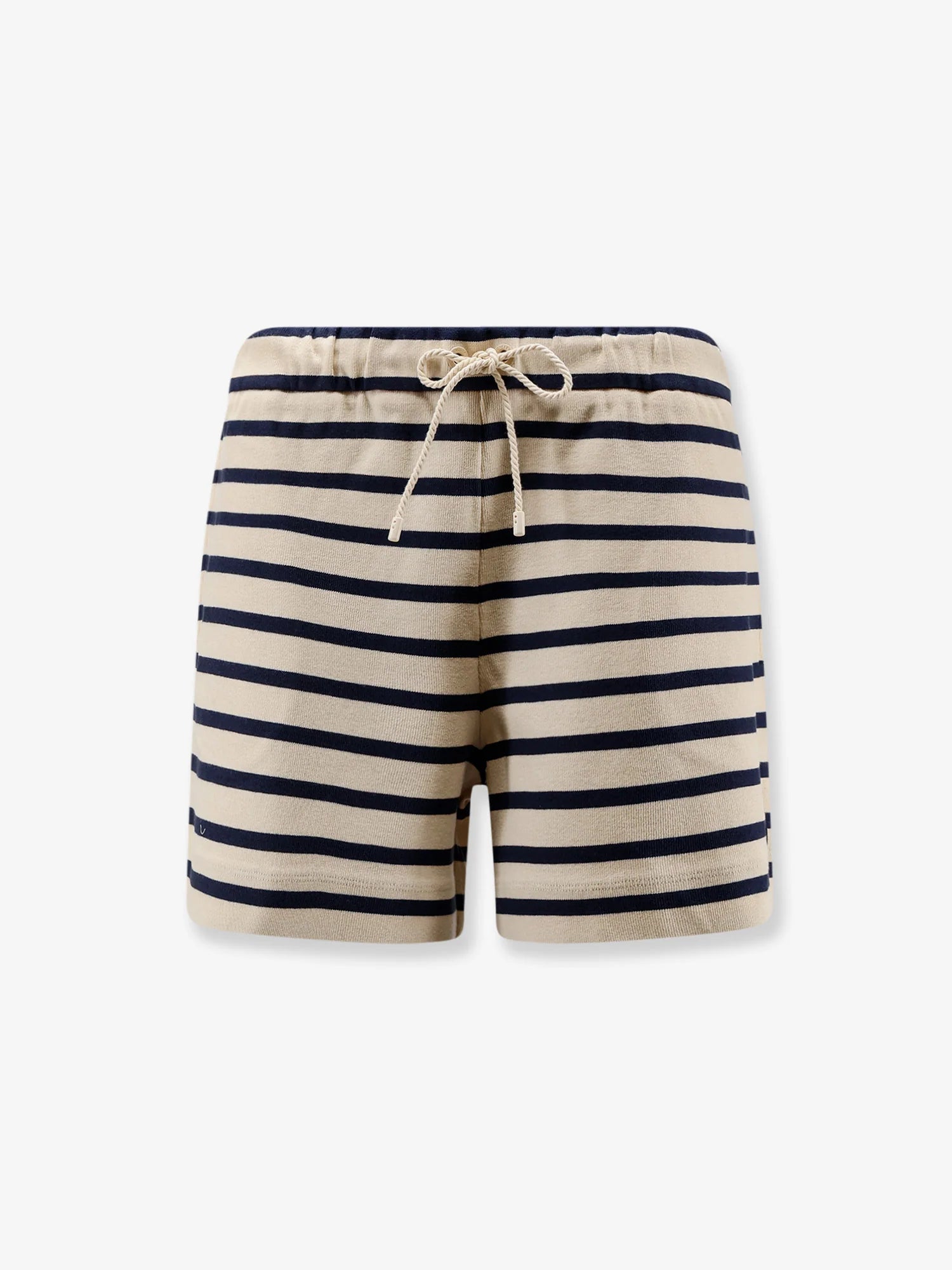 Cotton shorts with striped pattern