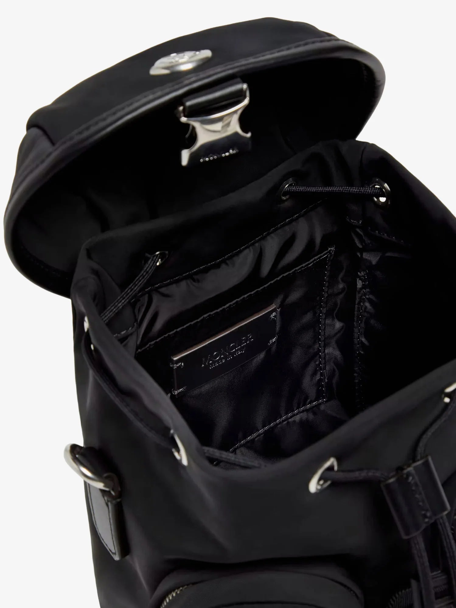 Trick nylon crossbody bag with logo patch on the front