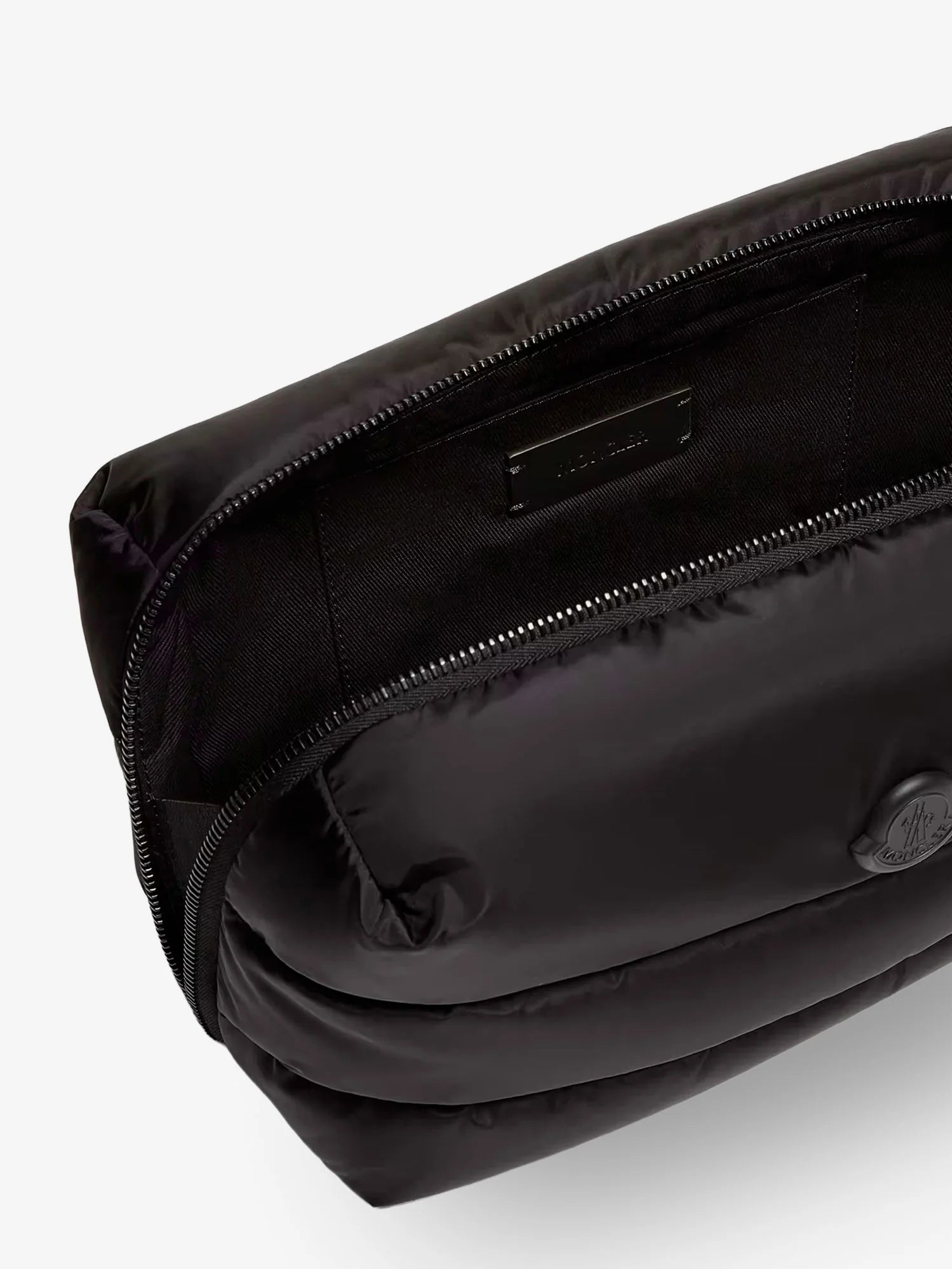 Nylon Caradoc beauty case with metal logo