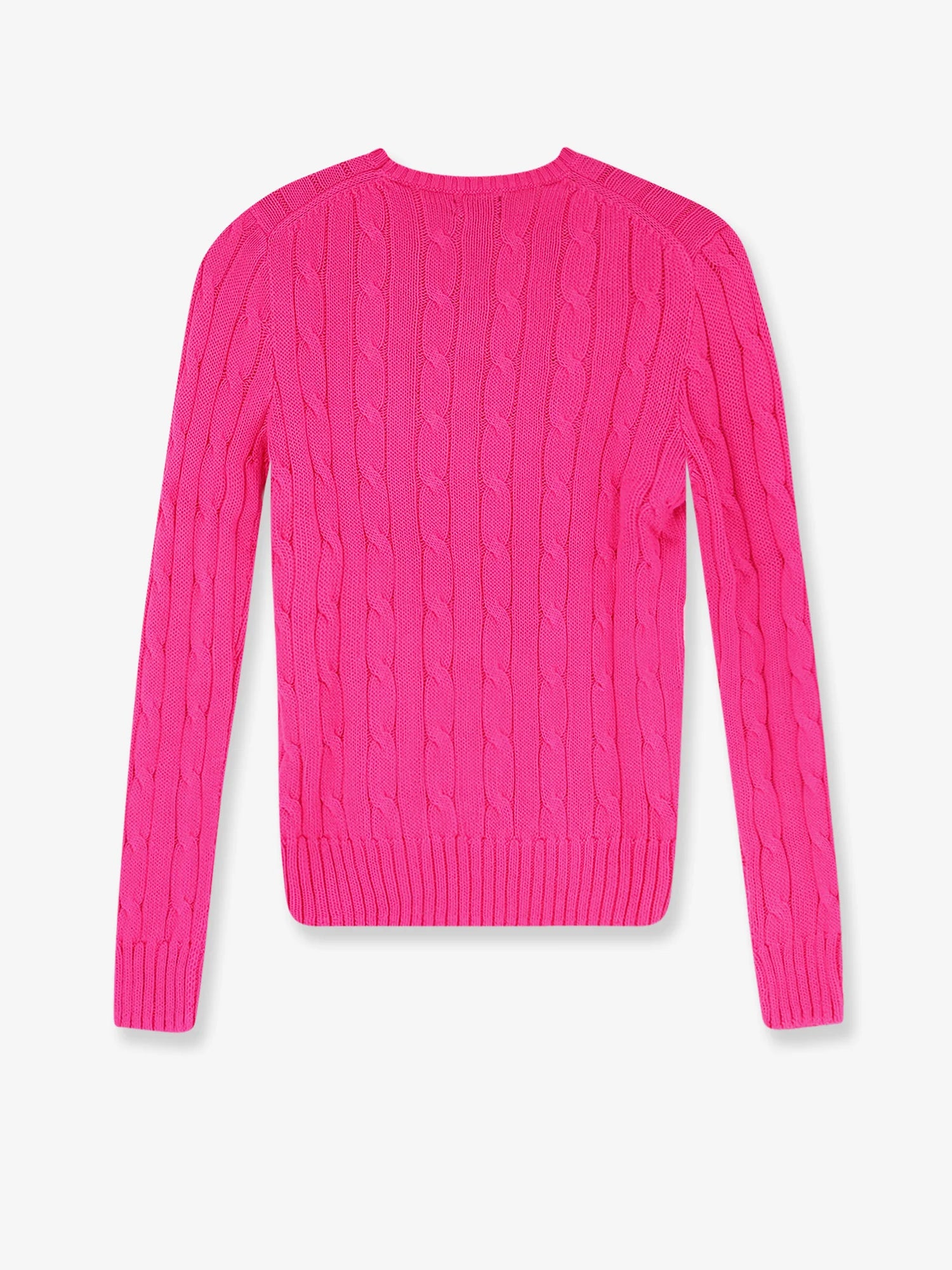 Cotton sweater with embroidered logo on the front