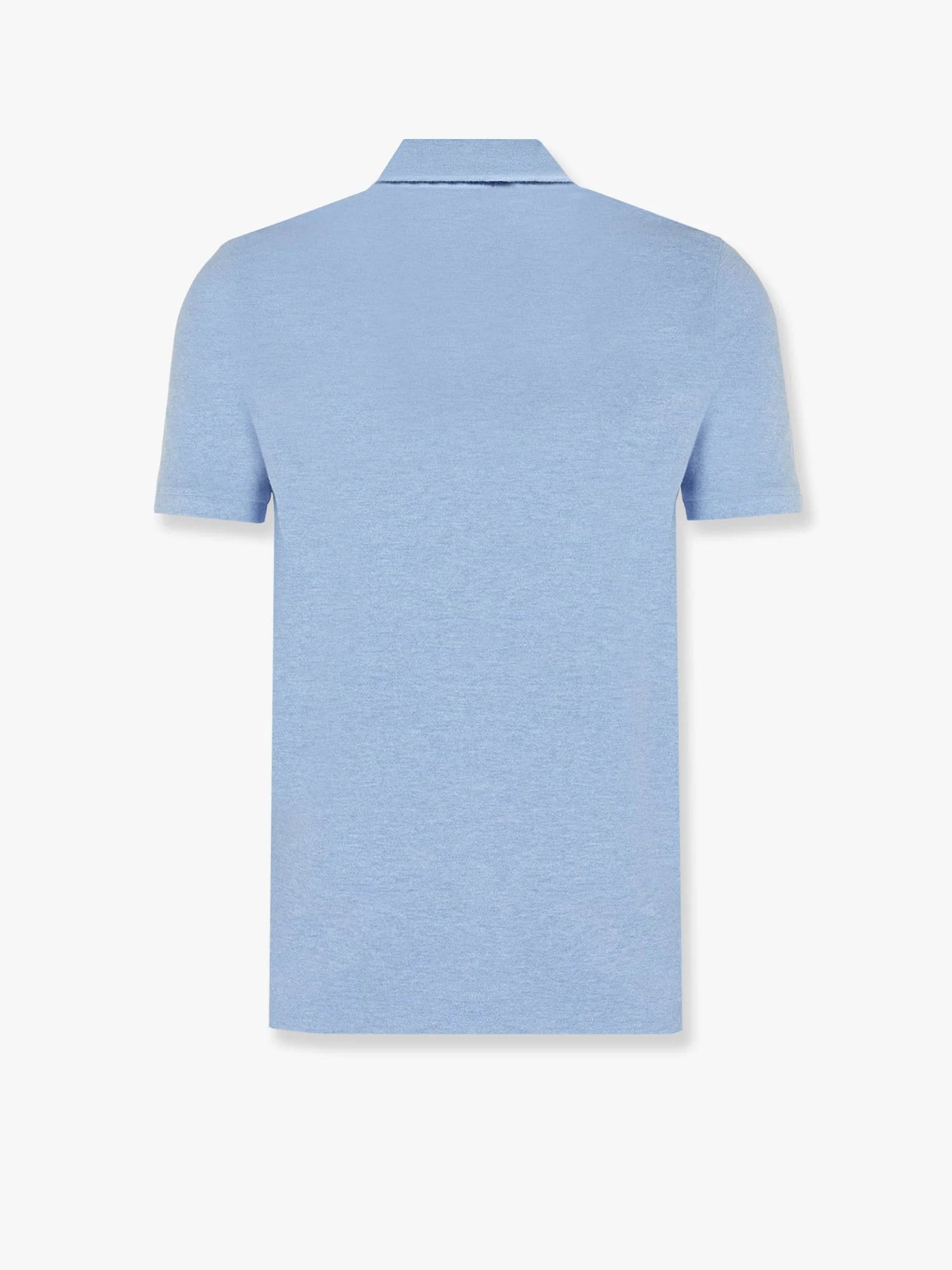 Cotton polo shirt with embroidered logo on the front