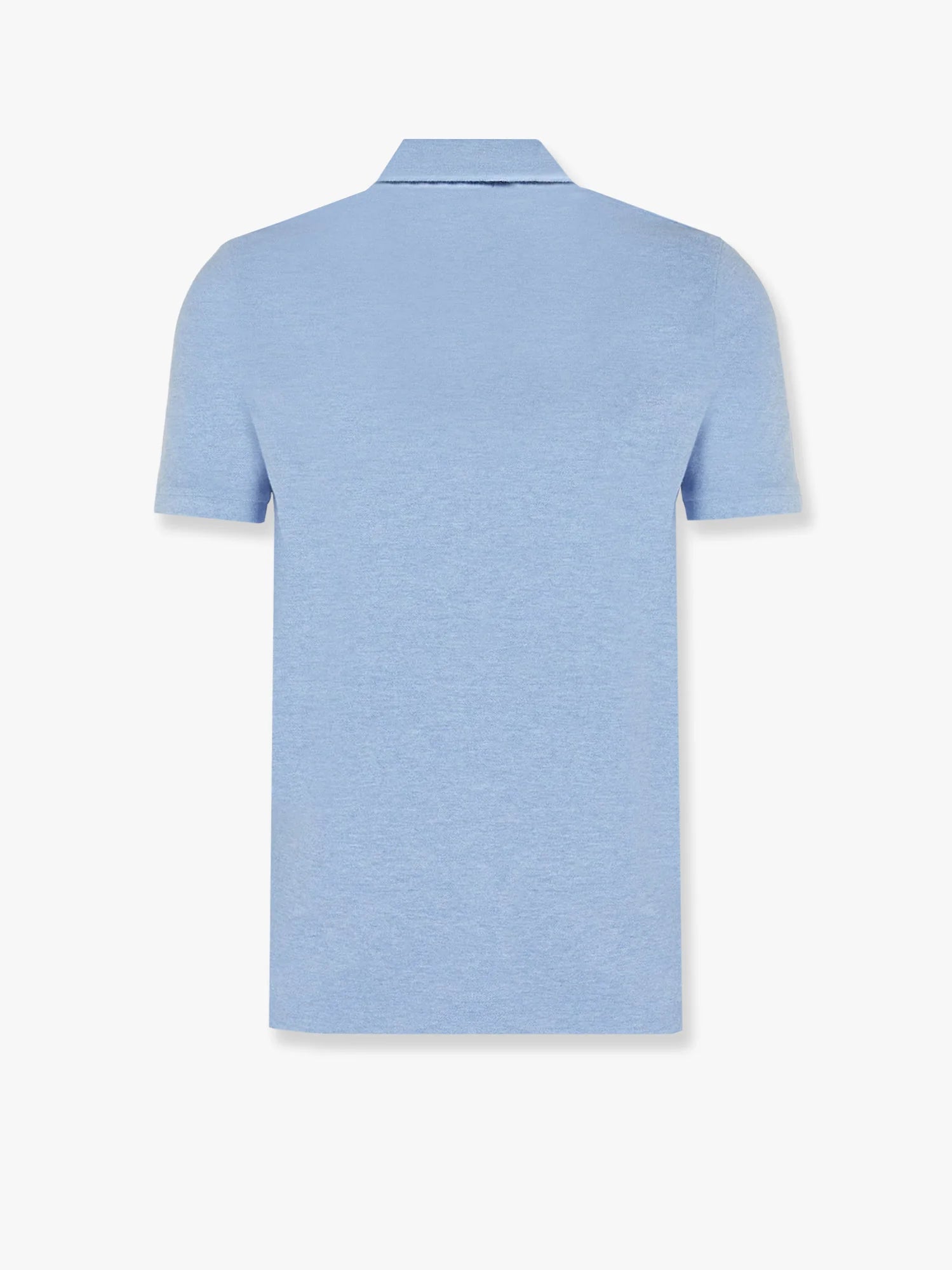 Cotton polo shirt with embroidered logo on the front