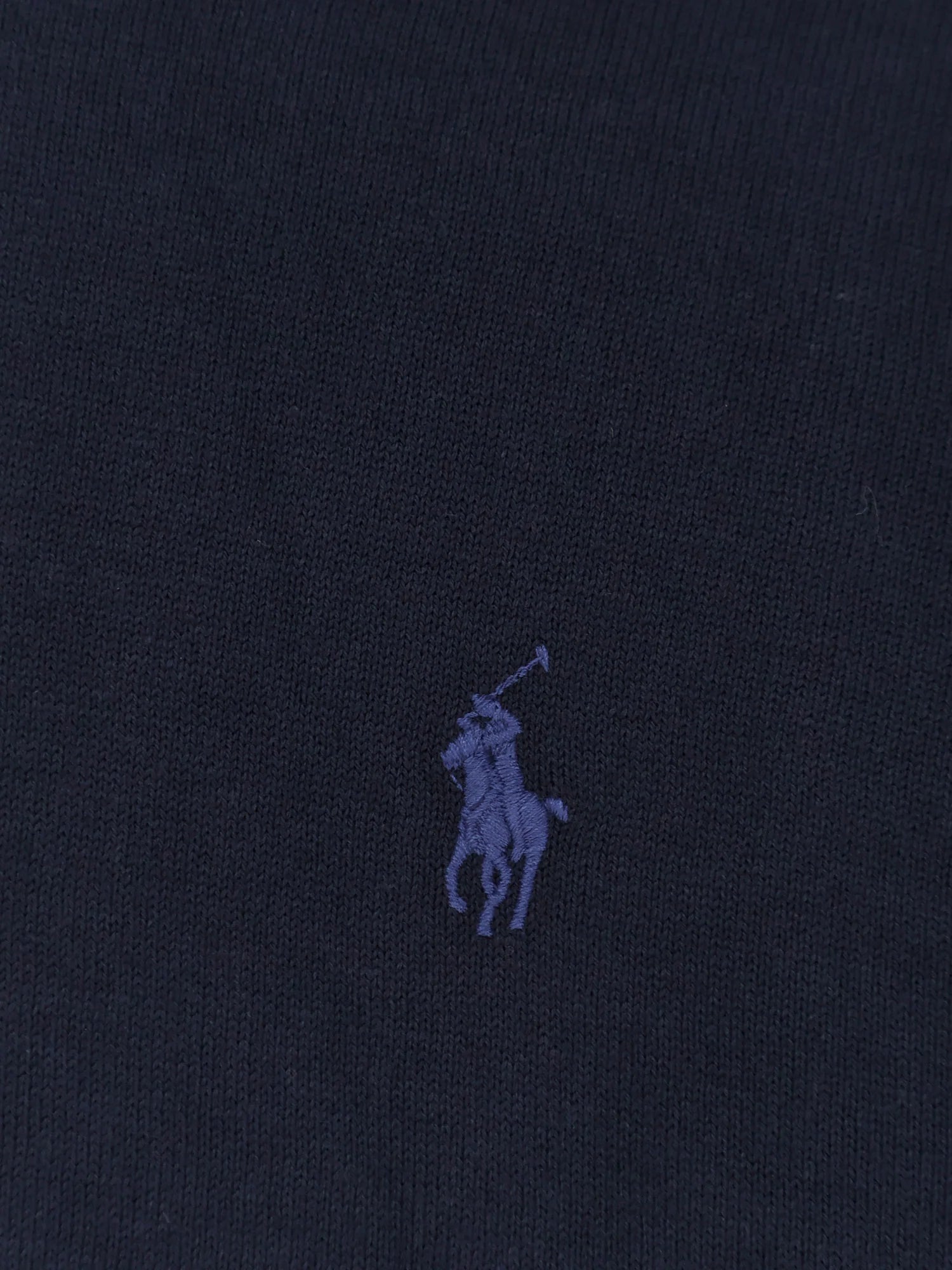 Cotton sweater with embroidered logo on the front