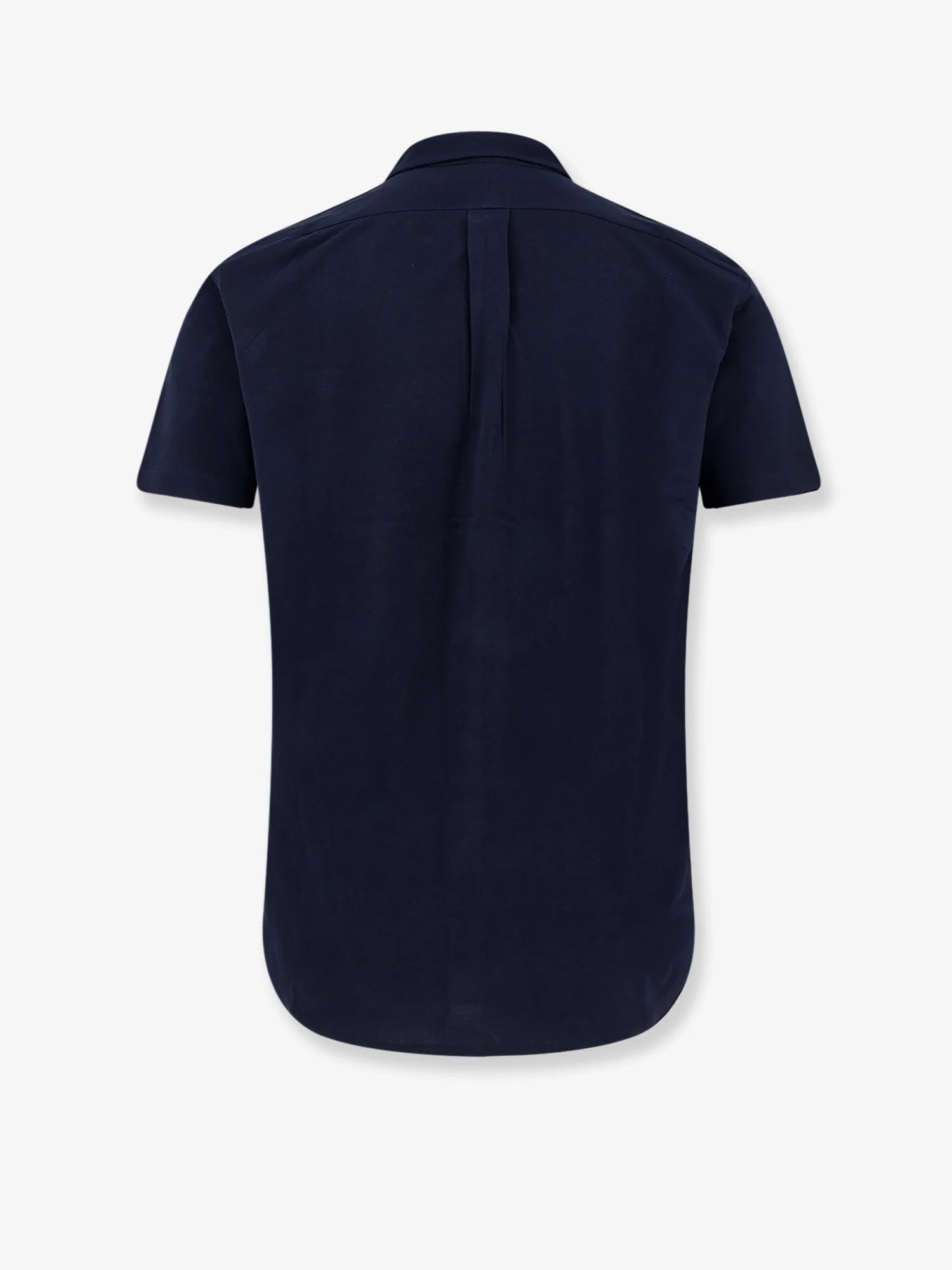 Cotton shirt with front embroidered logo