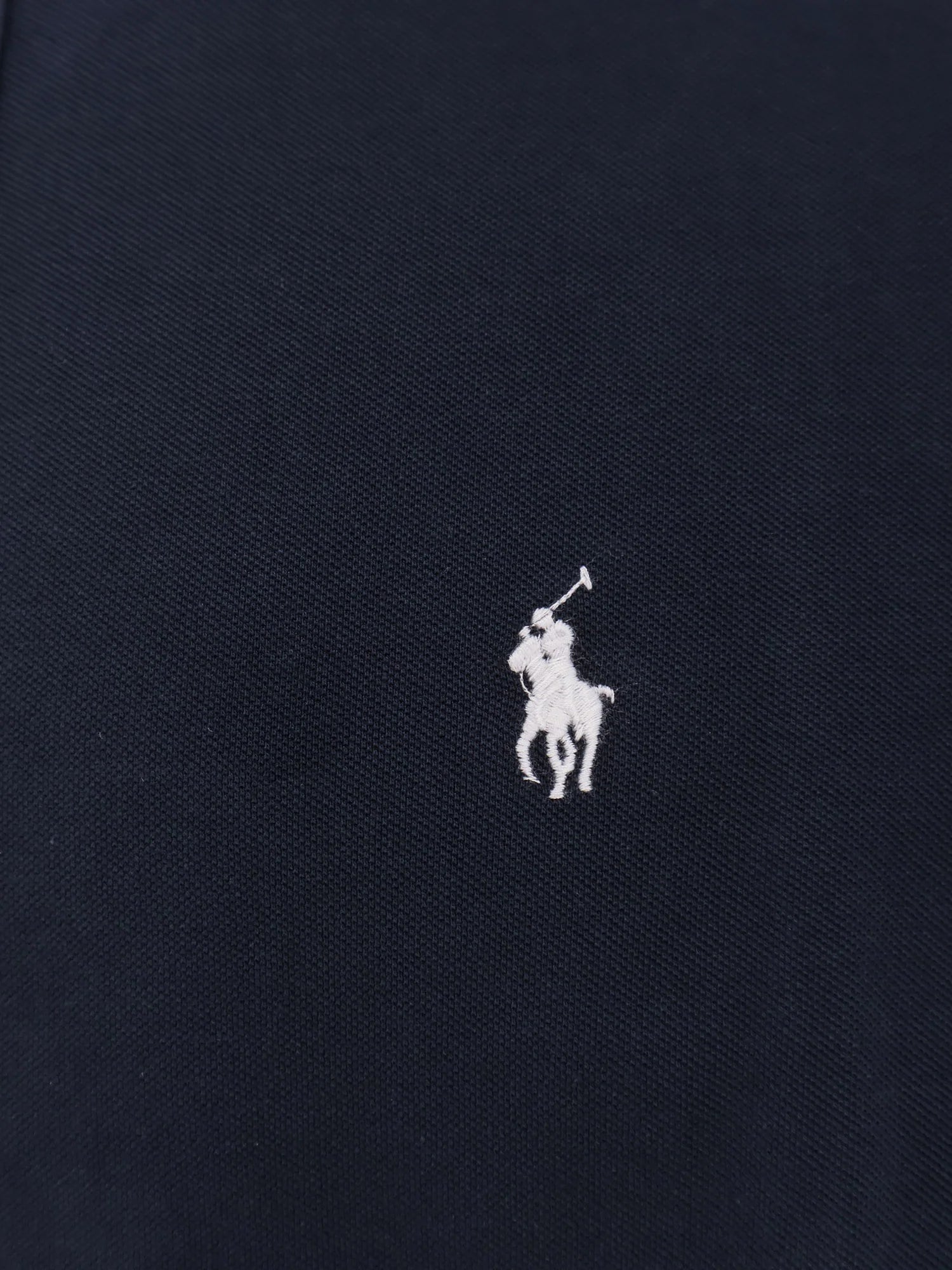 Cotton shirt with front embroidered logo