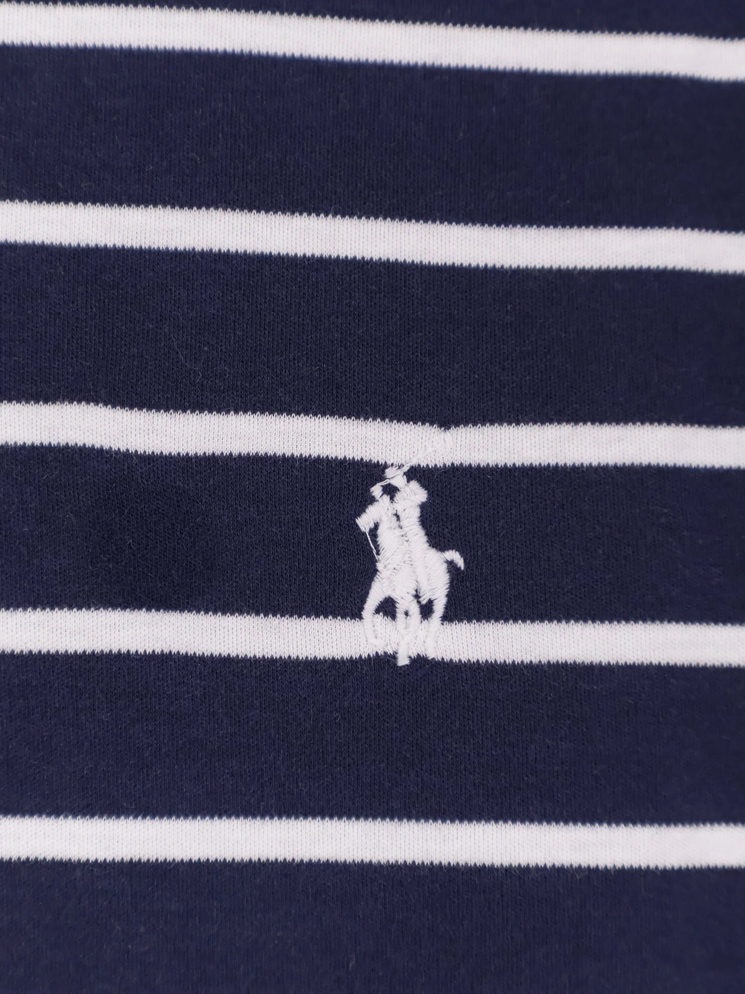 Cotton T-shirt with striped pattern
