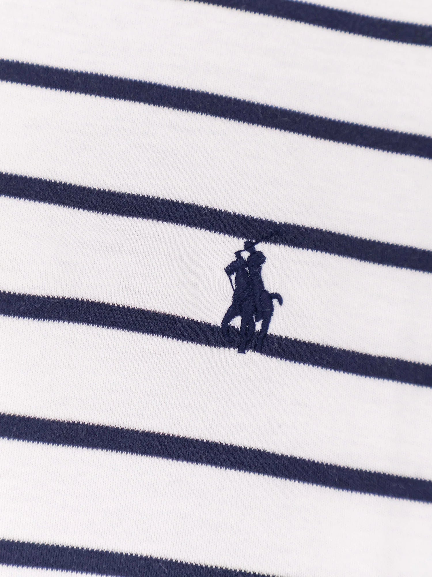 Cotton T-shirt with striped pattern