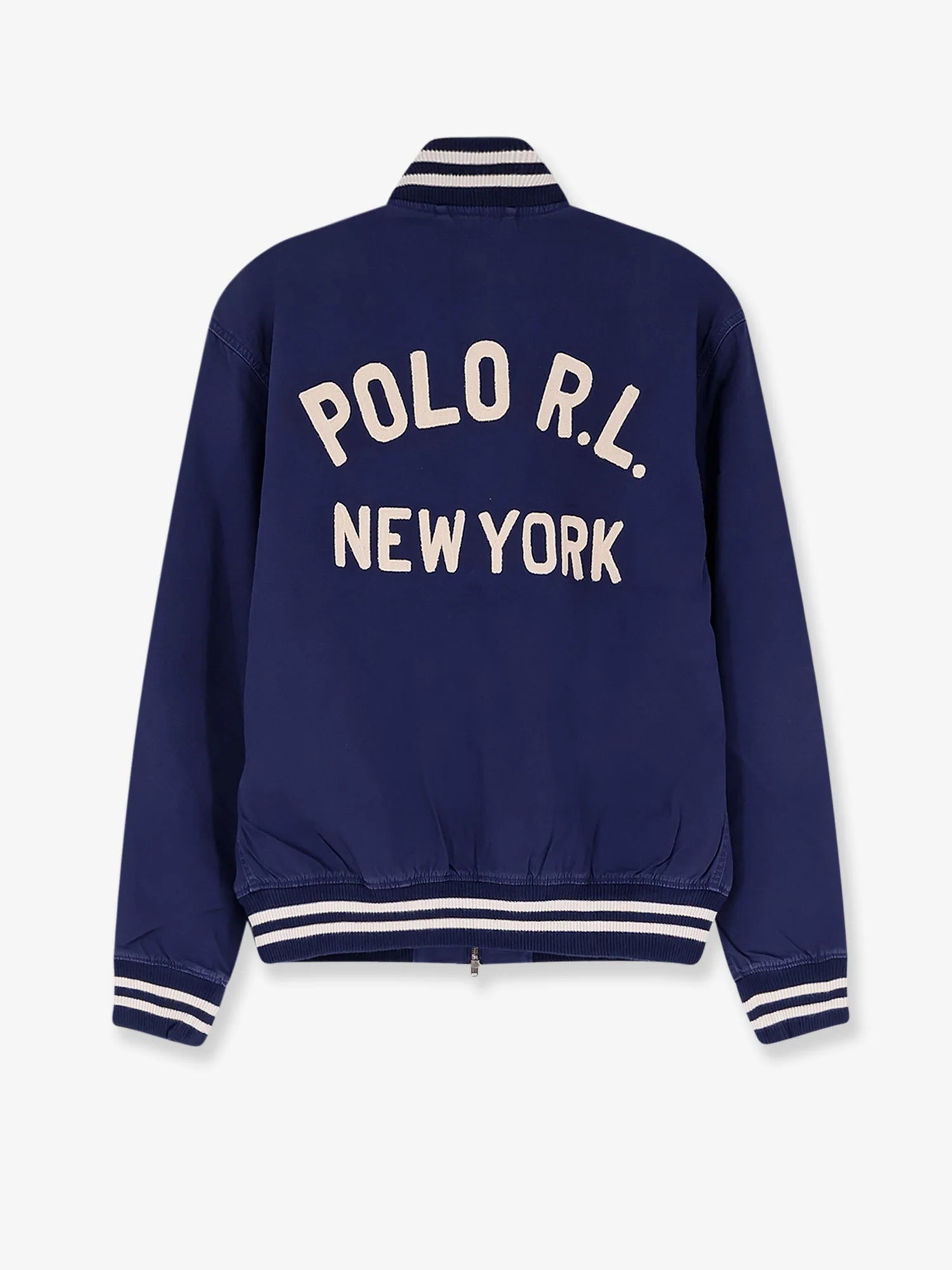 Cotton bomber con patch Logo