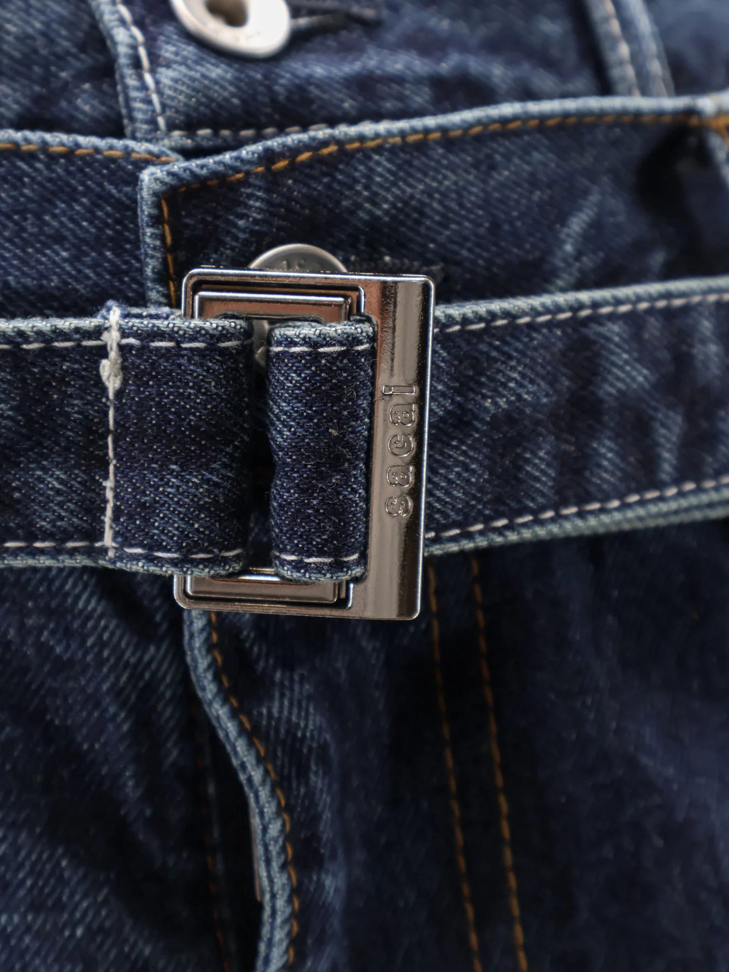 Blue denim jeans