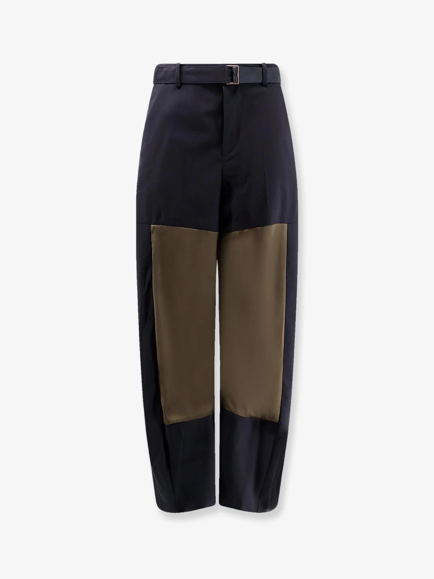 Wool blend trousers with nylon inserts