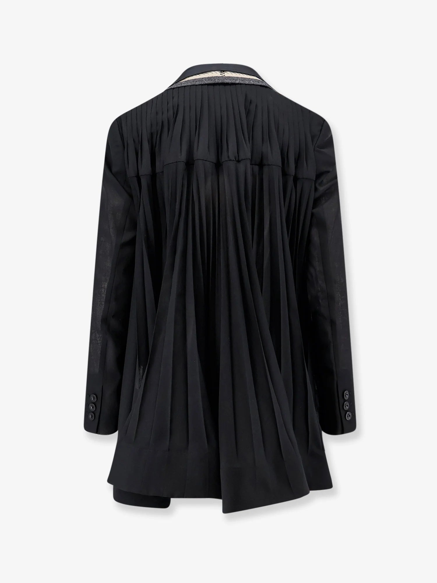 Silk and organza blazer