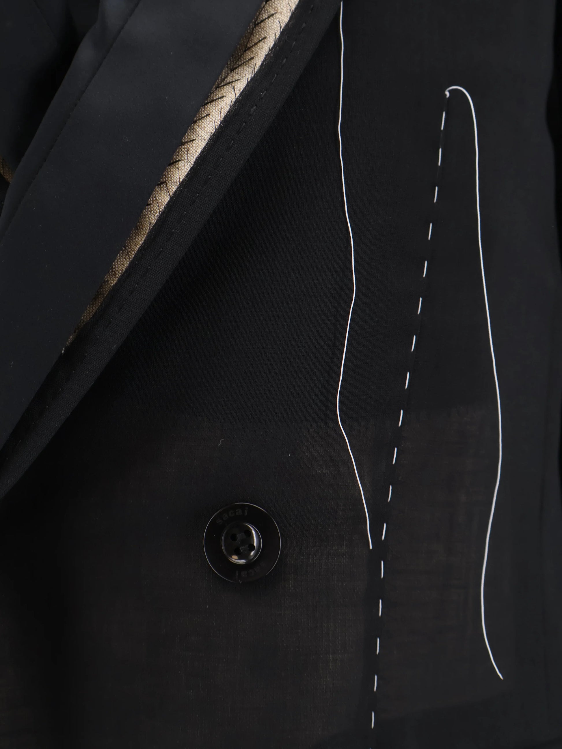 Silk and organza blazer