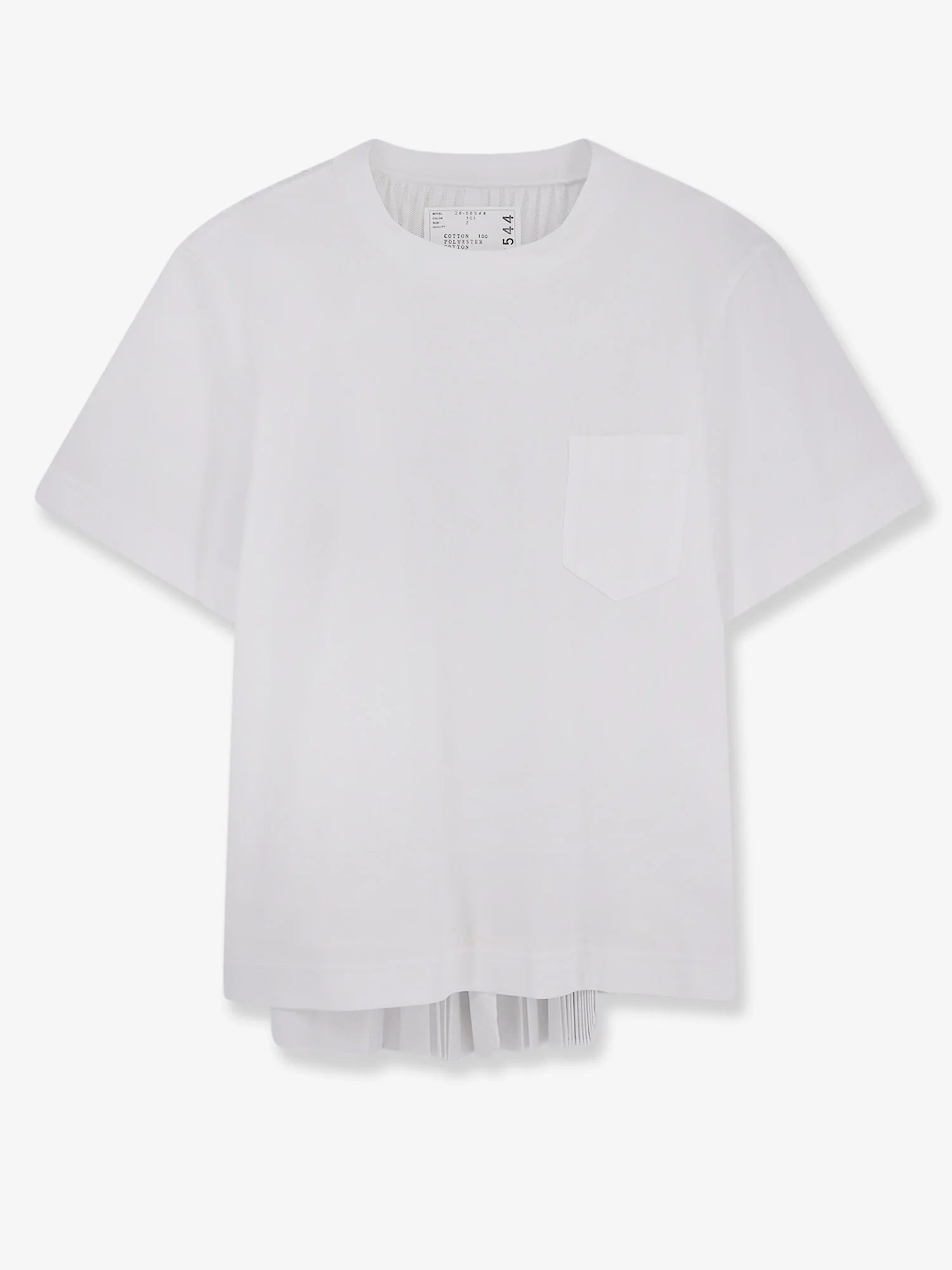 Cotton and polyester t-shirt