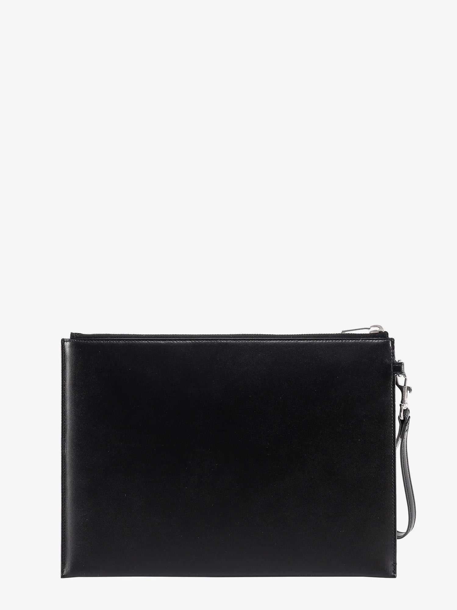 Leather clutch with Monogram detail