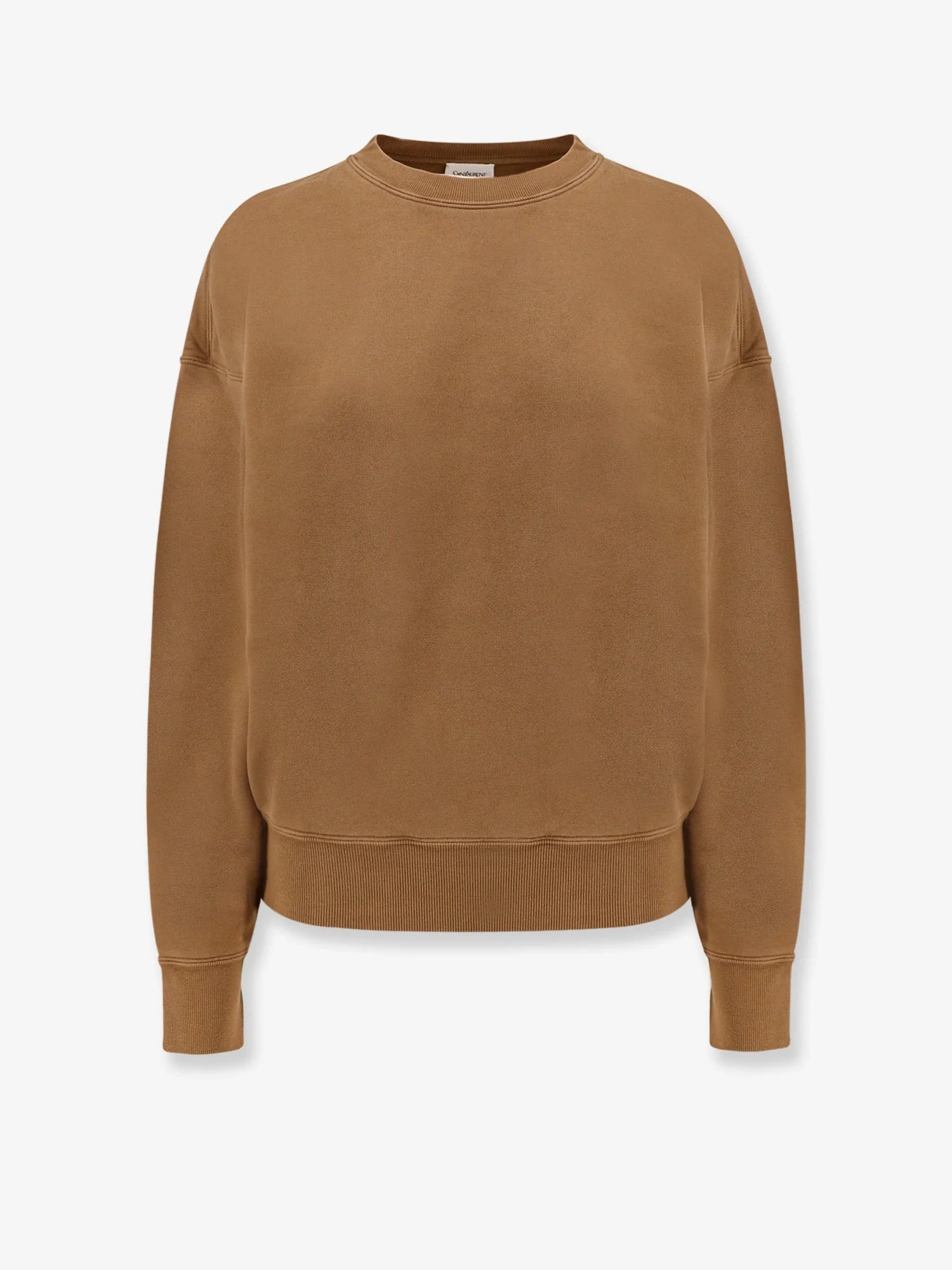 Certified cotton sweatshirt with logoed label