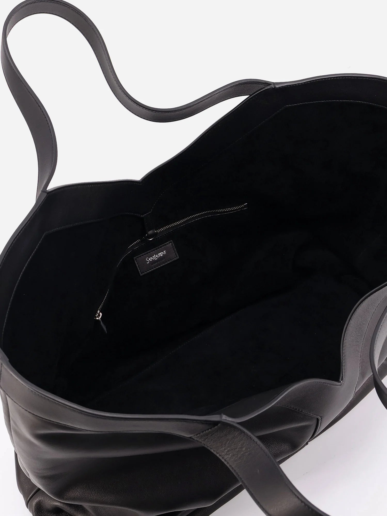 Y Oversize leather tote bag